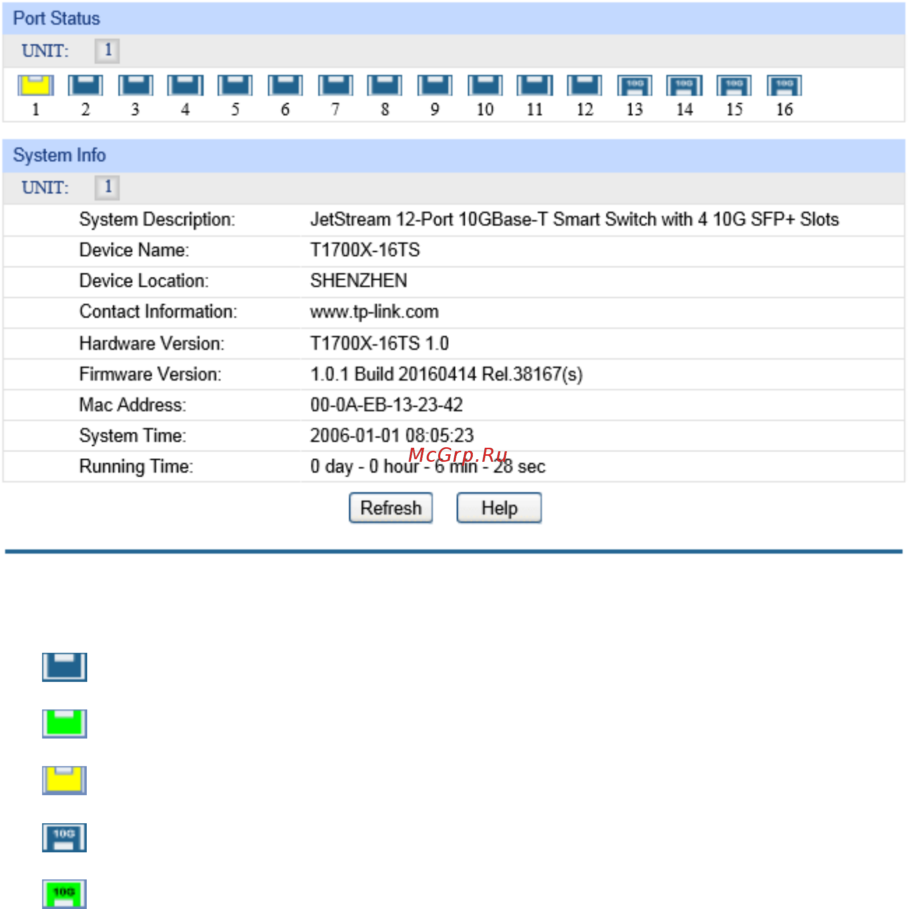 Tp-Link T1700X-16TS V1 [23/281] Chapter 4 system