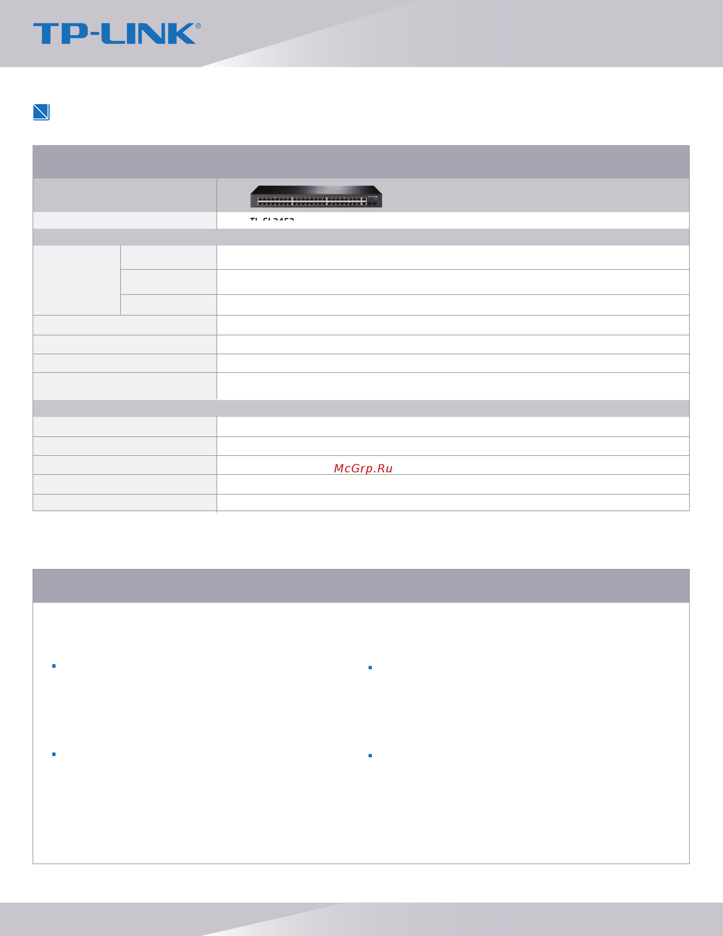 Tp-Link TL-SL2452 [3/4] Specifications