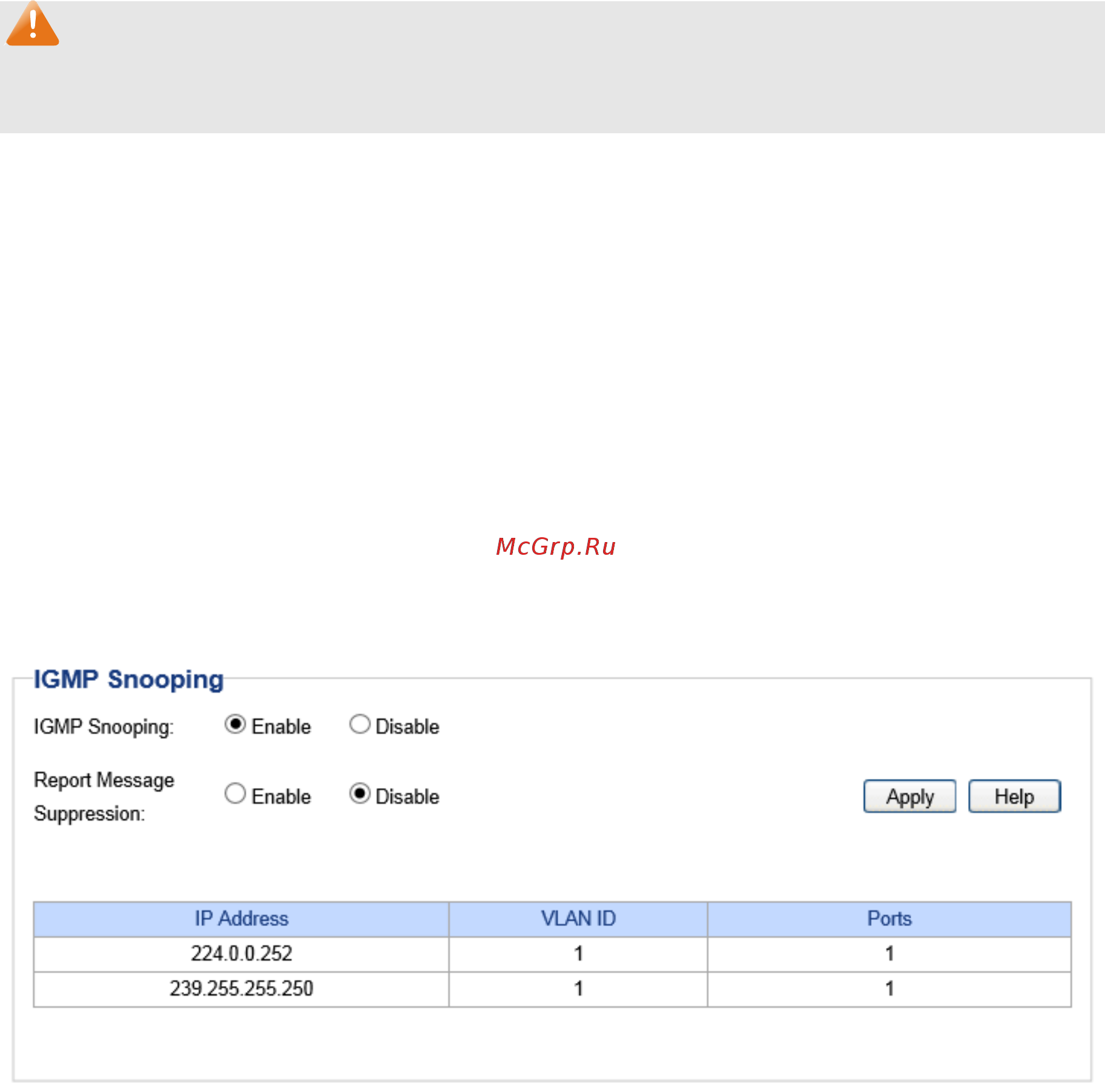 Tp-Link TL-SG1024DE [25/48] Igmp snooping