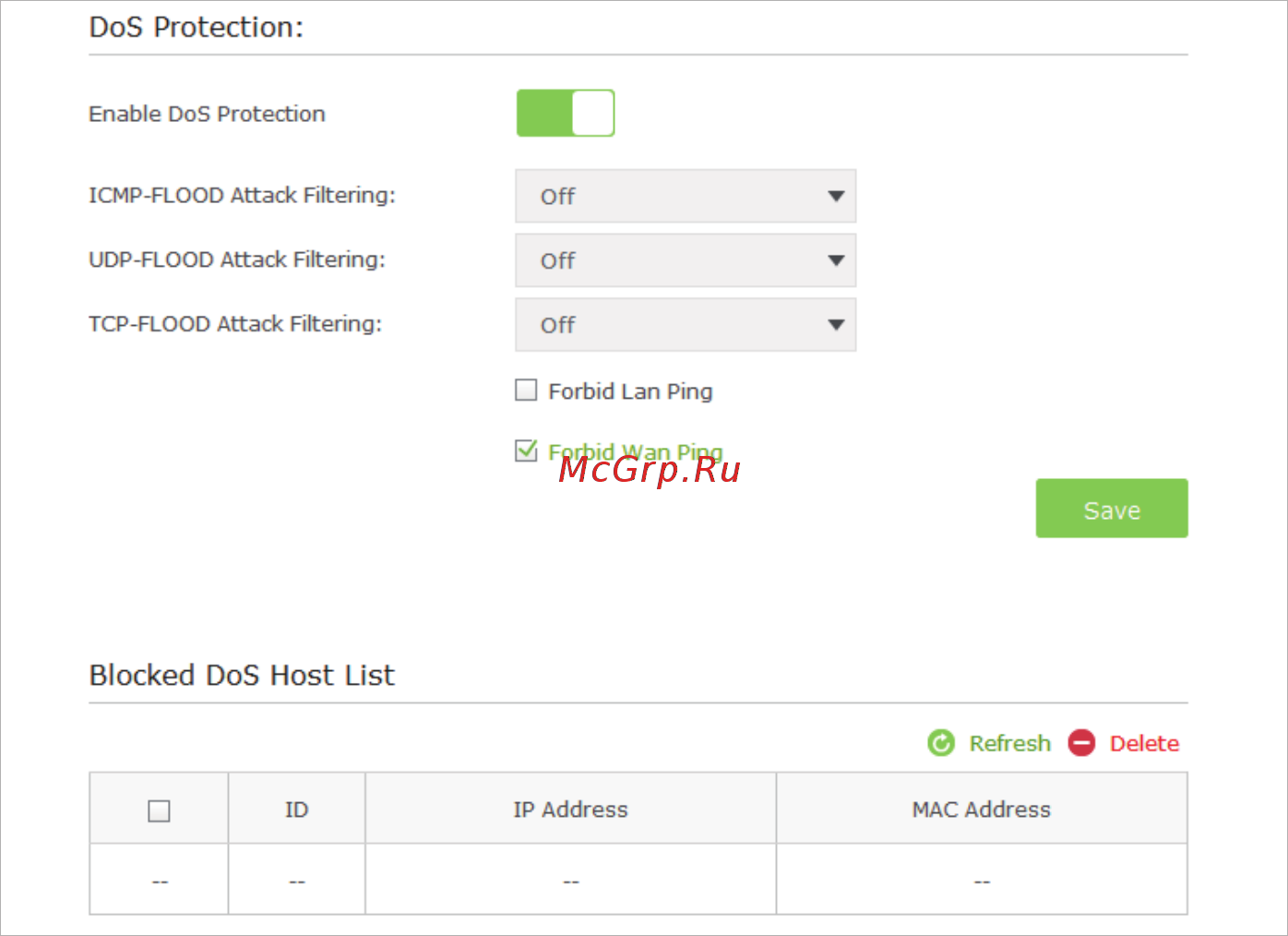 Tp-Link Archer C3200 [42/83] Network security