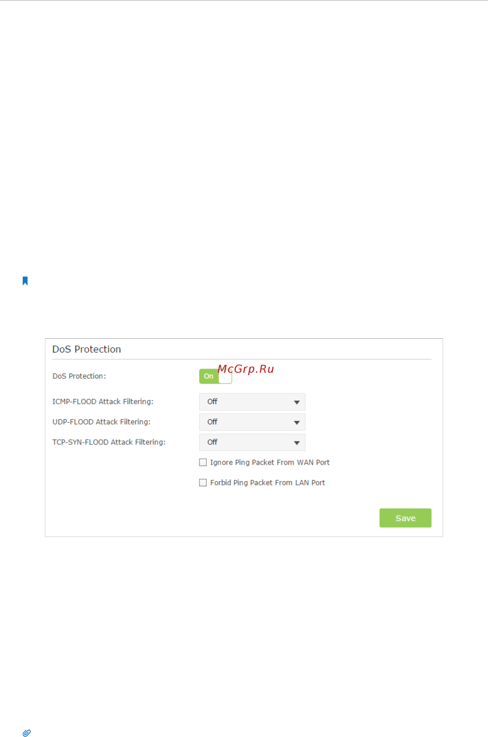 Tp-Link Archer C9 [62/119] Protect the network from cyber attacks