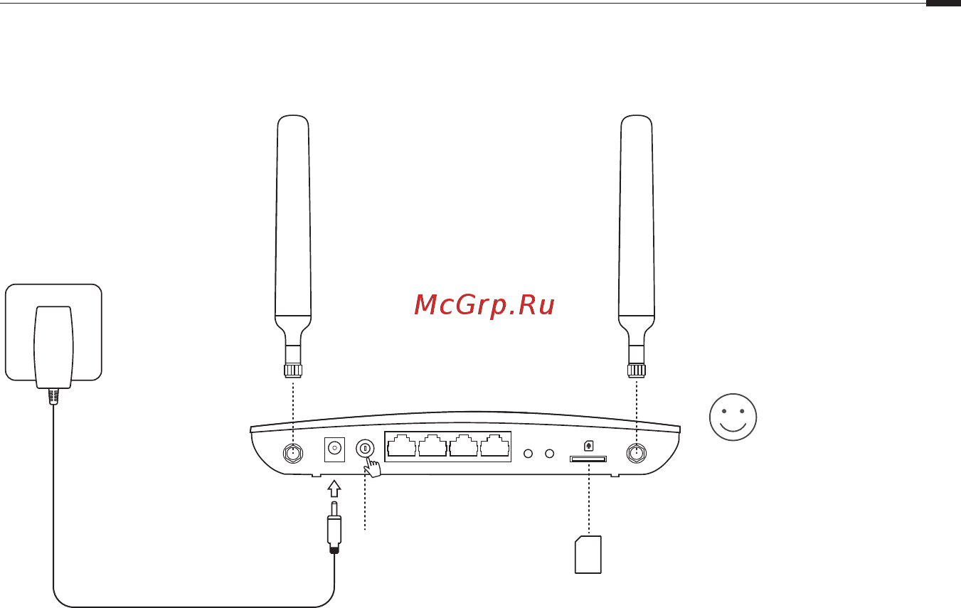 Tp-Link TL-MR6400 [11/50] Připojení hardwaru