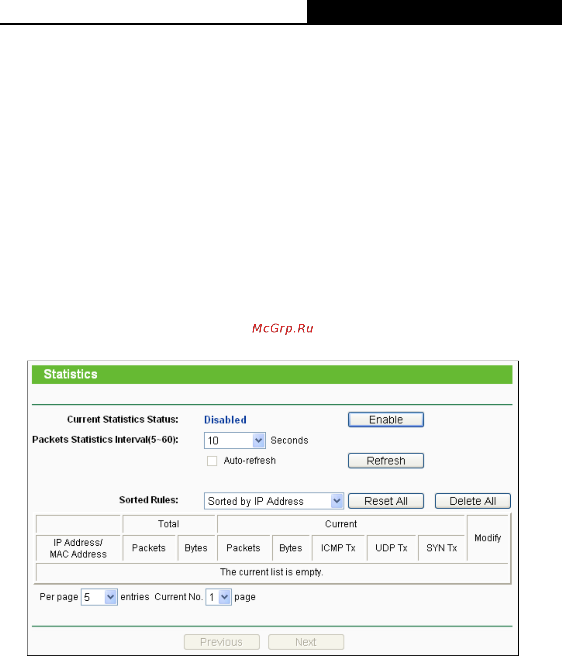Tp-Link TL-MR6400 [130/142] Statistics