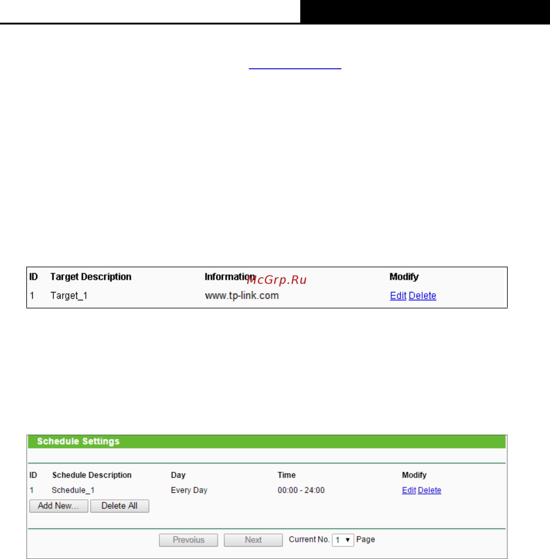 Tp-Link TL-MR6400 [75/142] Schedule