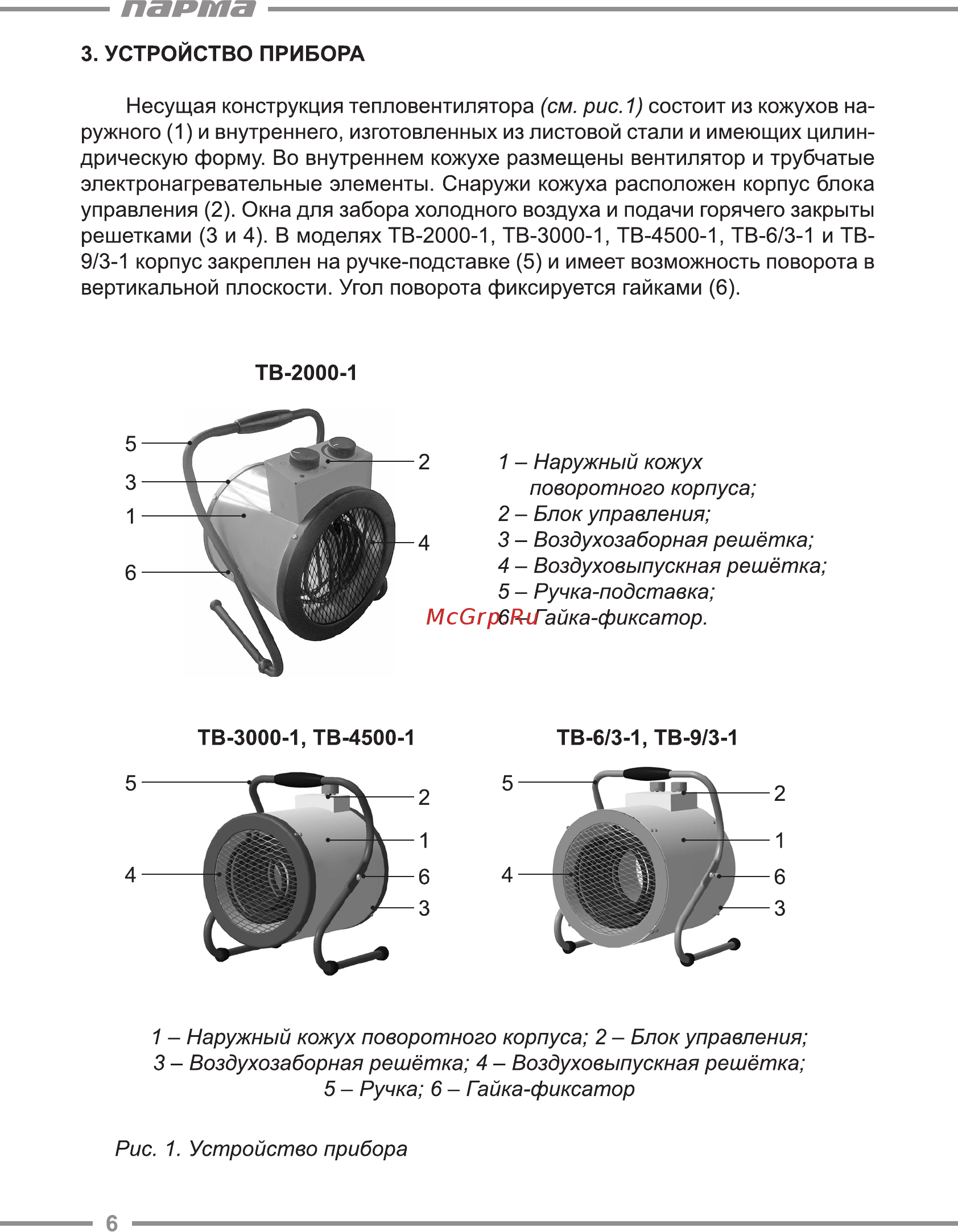 Парма TB-2000-1 [6/20] Парта