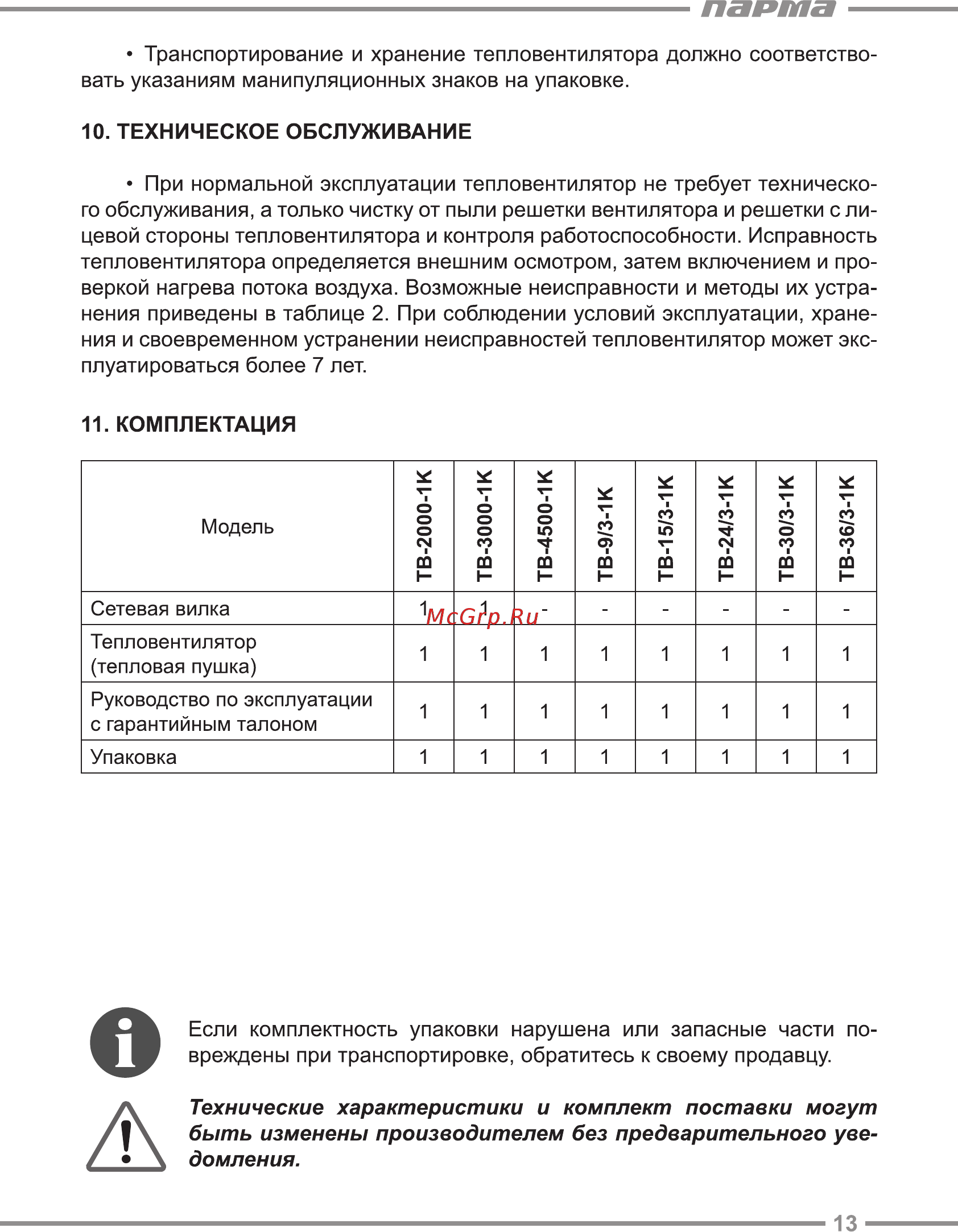 Парма TB-24/3-1К [13/24] Парта