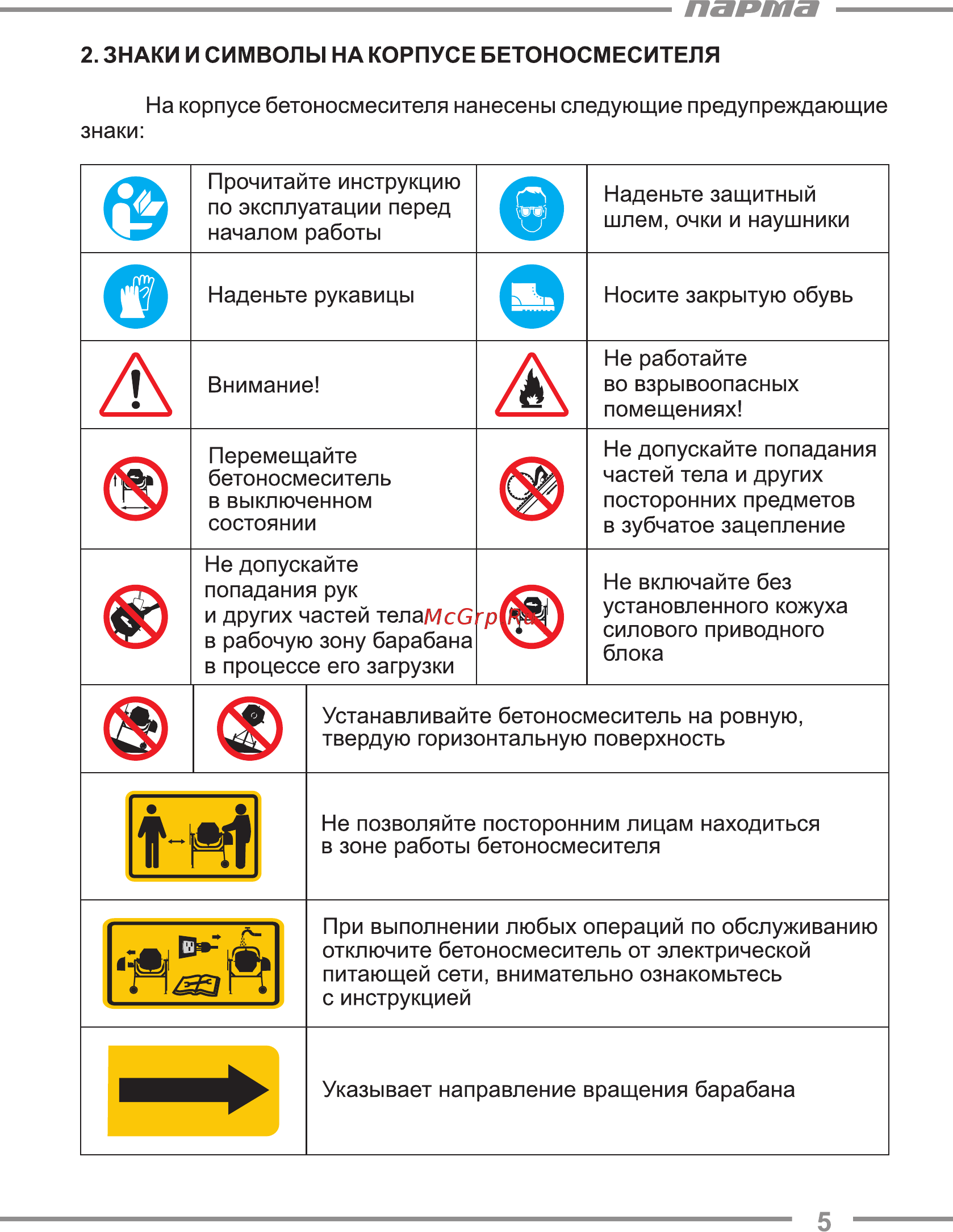 Парма БС-181Э [5/20] Парта