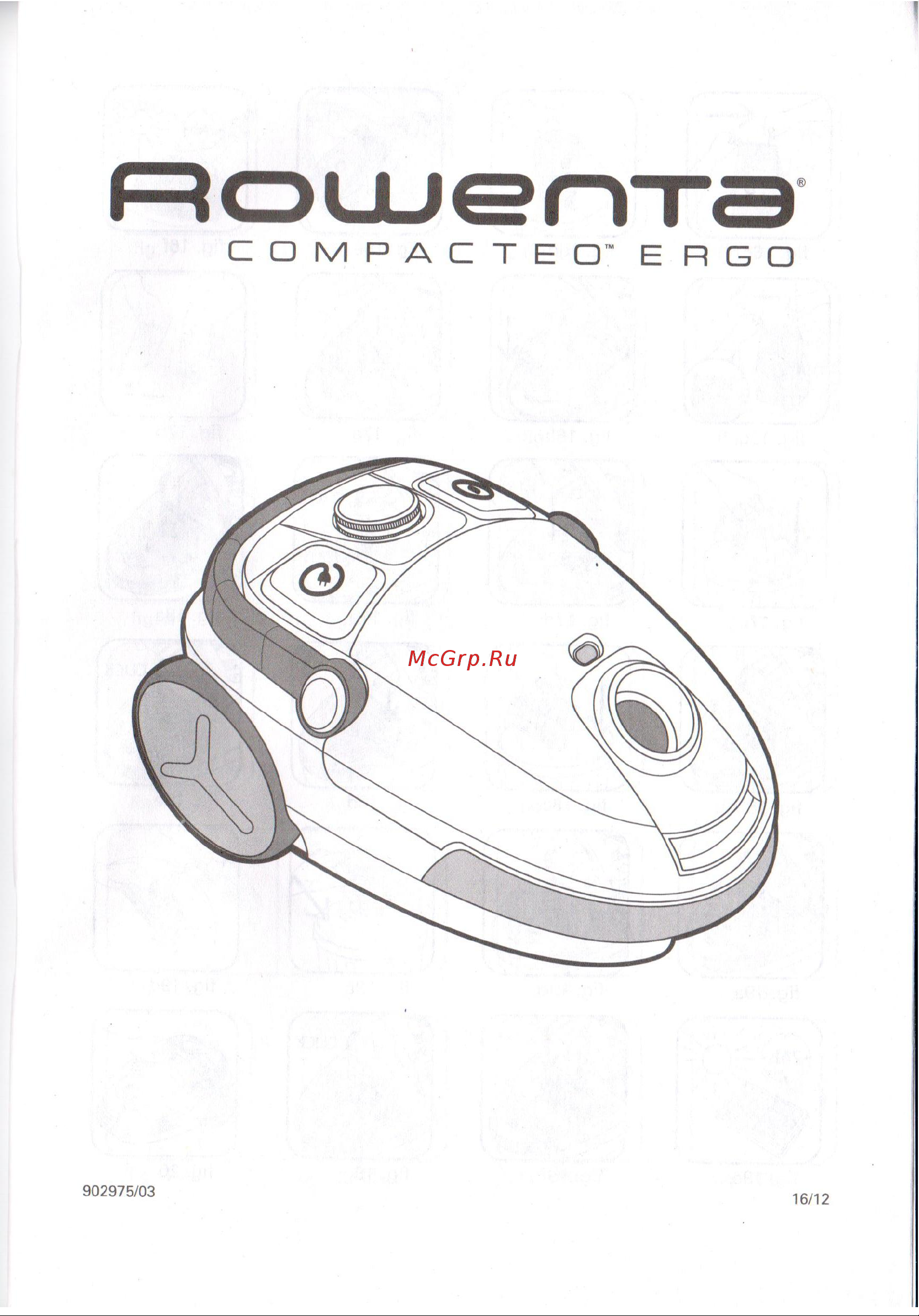 Rowenta RO5227 Compacteo Ergo Инструкция по эксплуатации онлайн