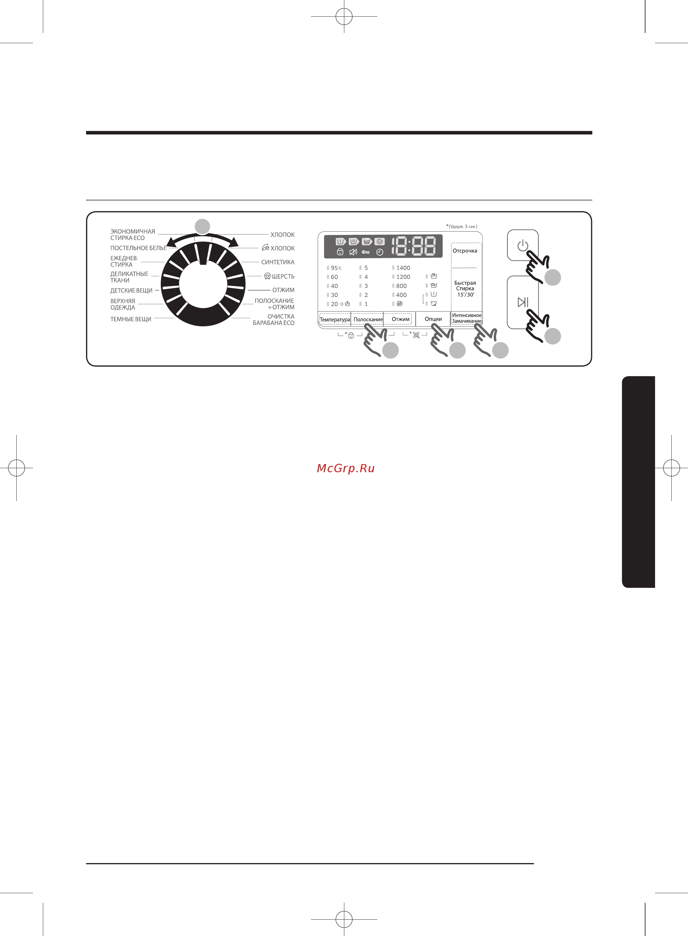 Samsung WW80J5410IW/LP [199/224] Ishga tushirish tartibi