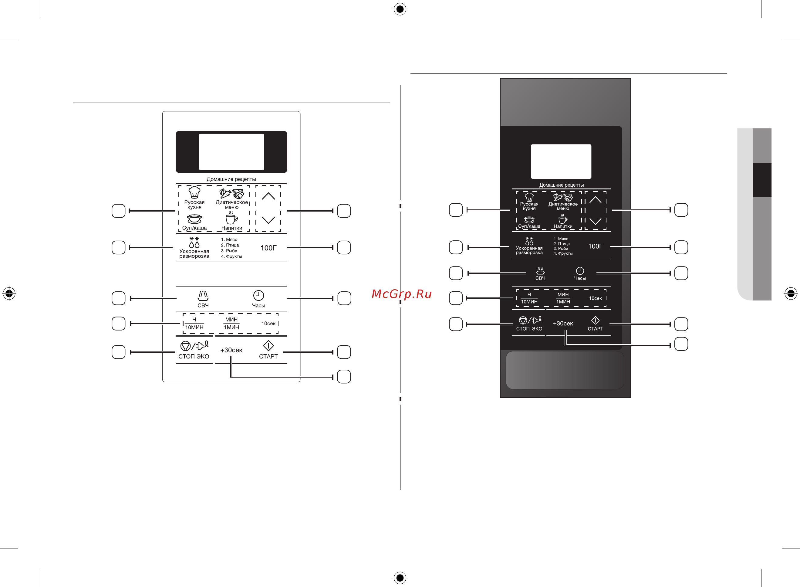 Samsung ME83KRQW-2 [13/120] Панель управления me83kr 1 me83kr 2 me83kr 3 me83kr 1 me83kr 2 me83kr 3 me83 kr 1 me83 kr 2 me83 kr 3