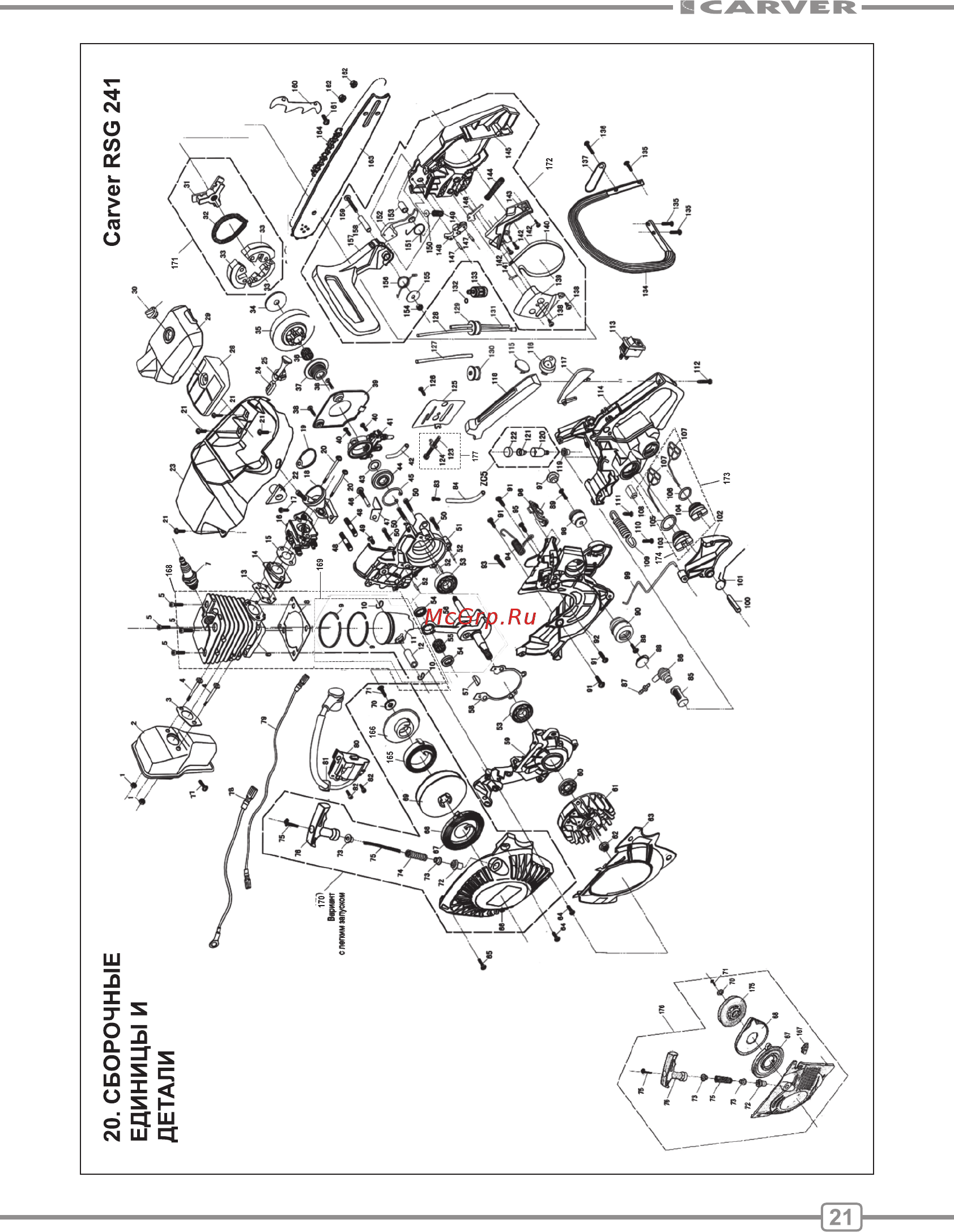 Carver RSG 241 01.004.00025 Руководство по эксплуатации онлайн [21/28] 509955