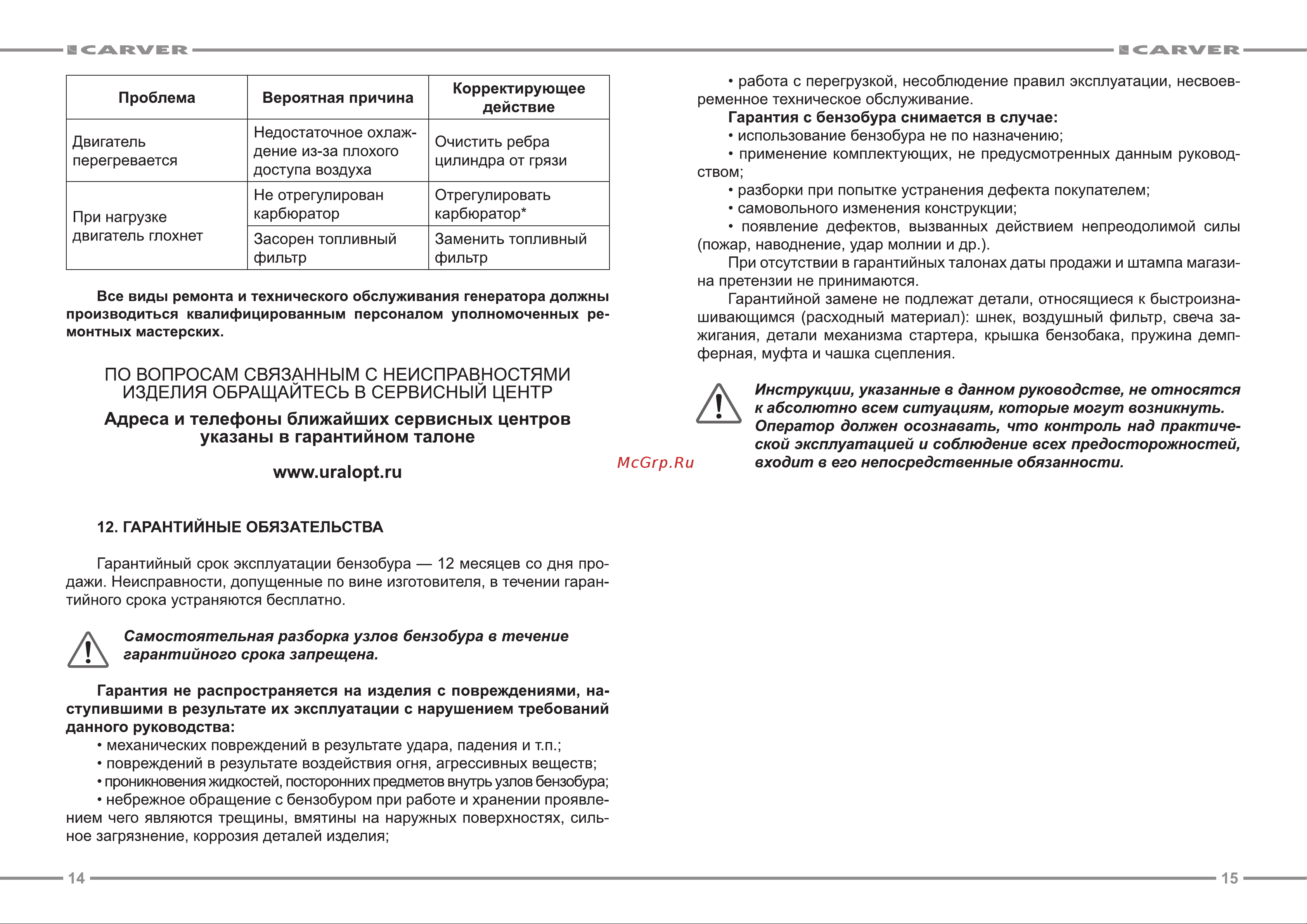 Carver AG–43/000 [8/9] Www uralopt ru