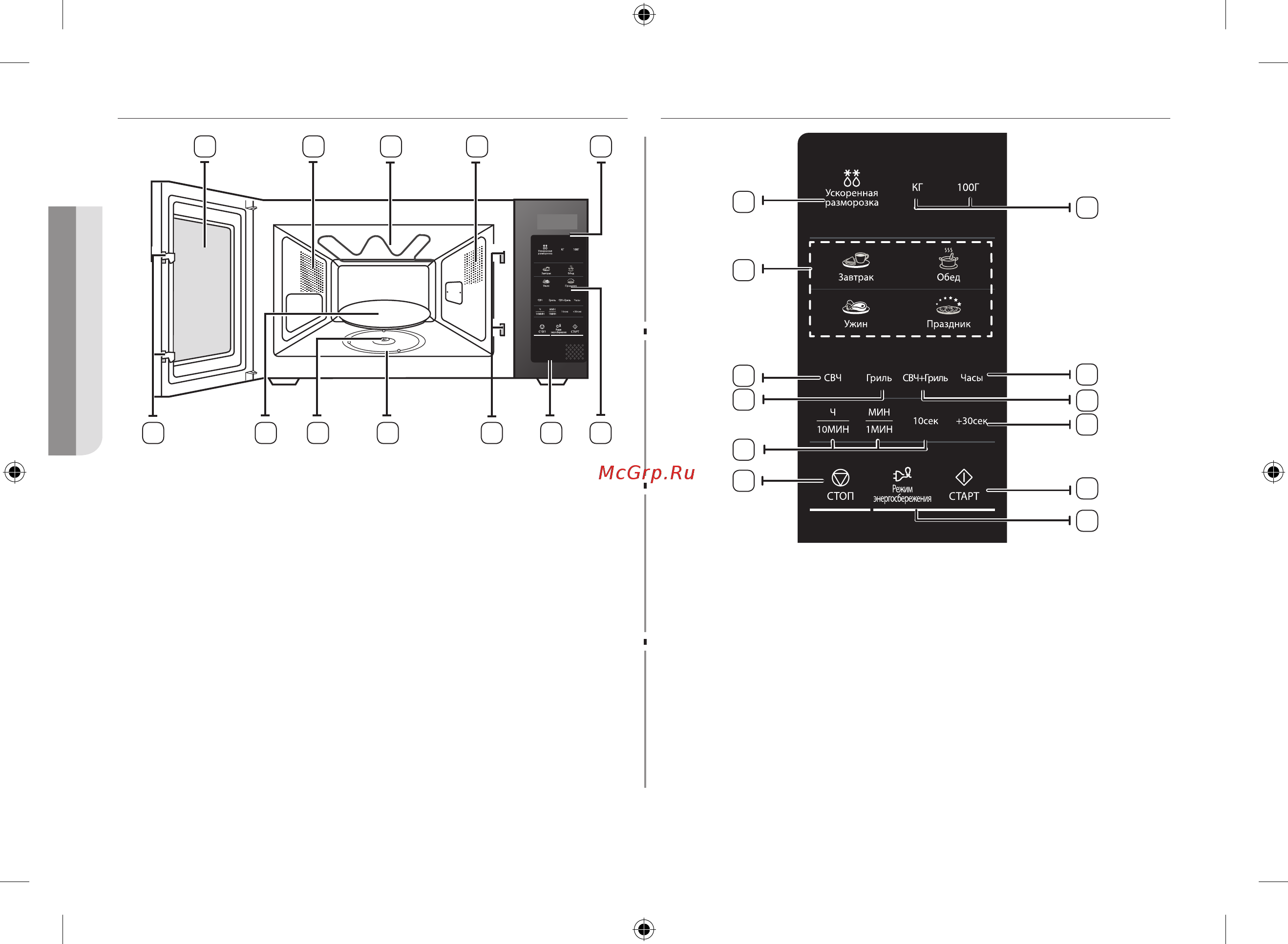 Samsung GE83XRQ/BW [4/128] Духовой шкаф
