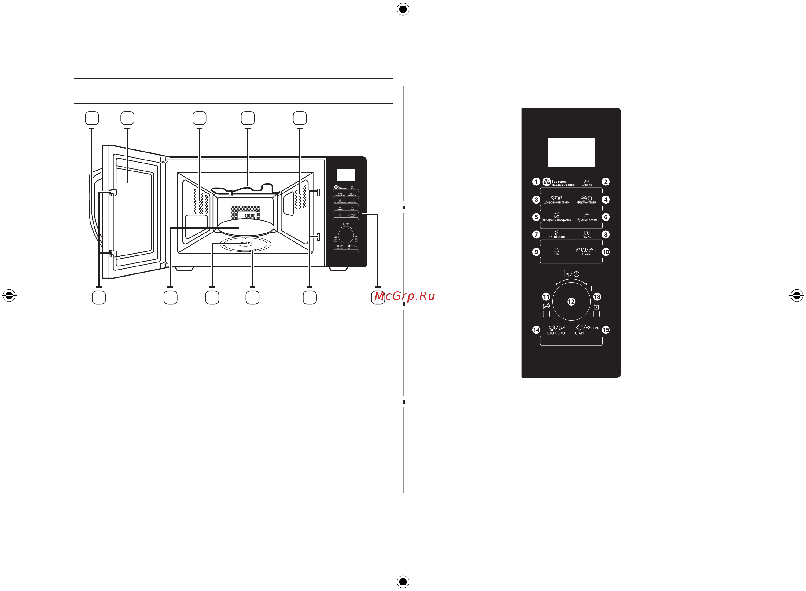 Samsung MC28H5135CK/BW [12/192] Функции микроволновой печи