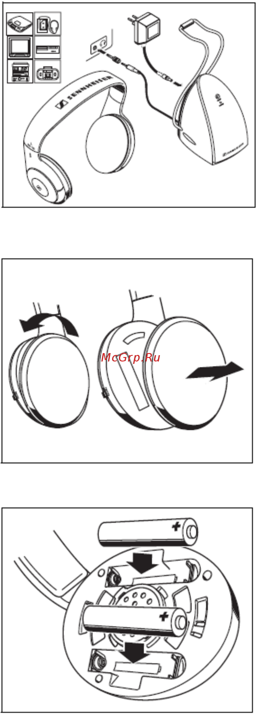 Sennheiser RS 120-8 II Инструкция по эксплуатации онлайн [3/4] 174906