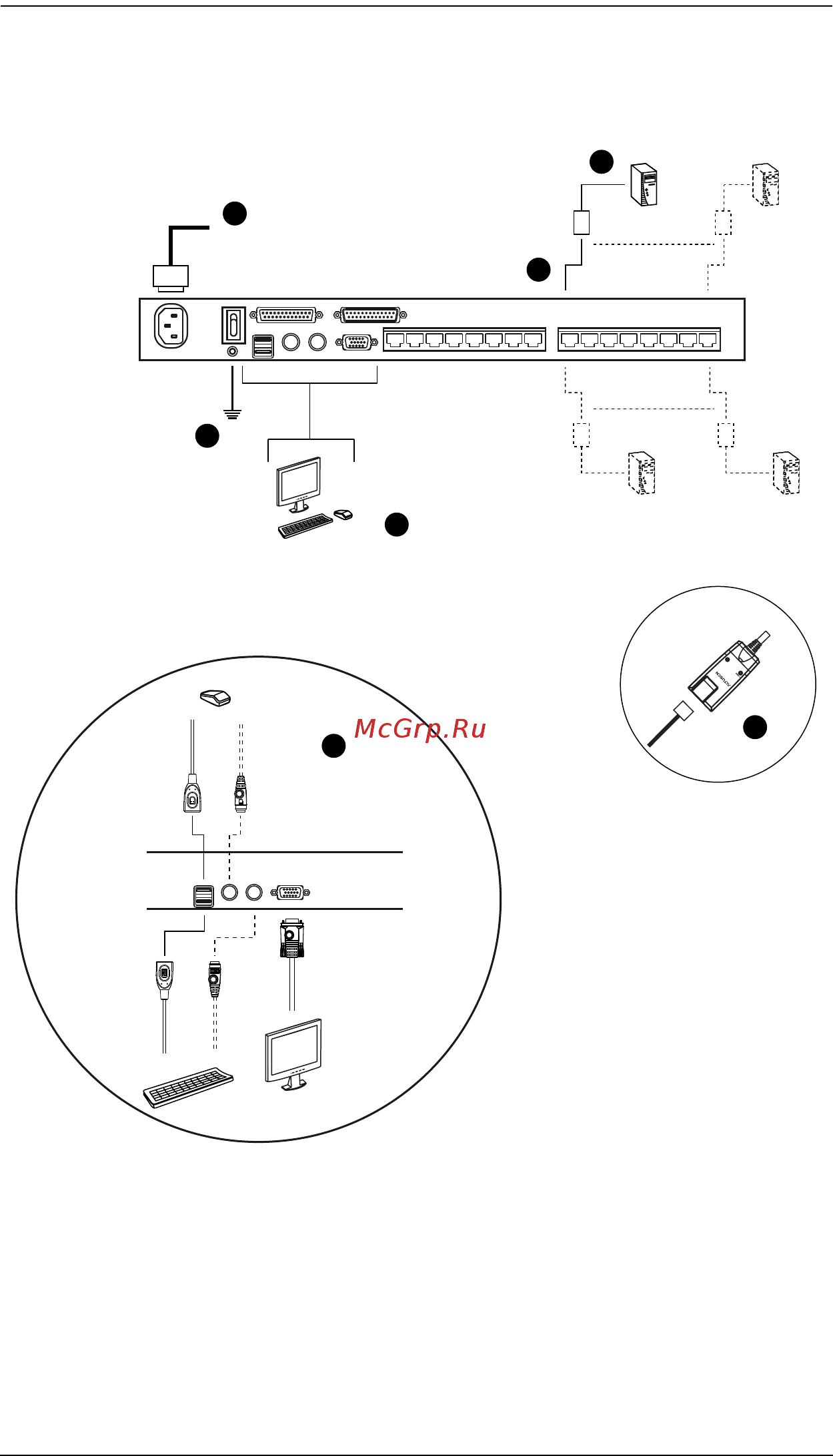 Aten KH1516A [30/94] Схема однокаскадной системы