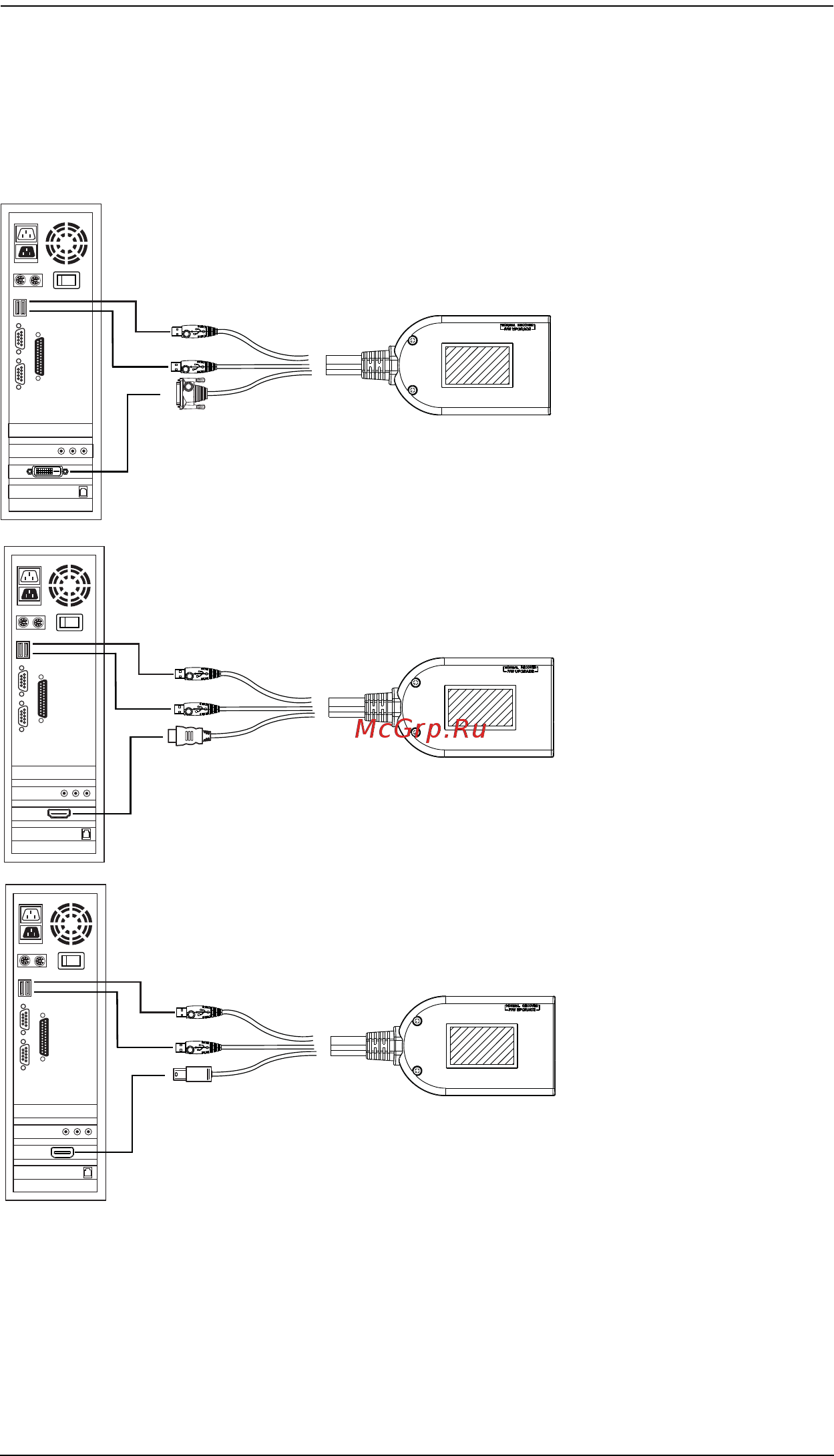 Aten KH1516A [32/94] Схемы подключения соединительного kvm кабеля продолжение