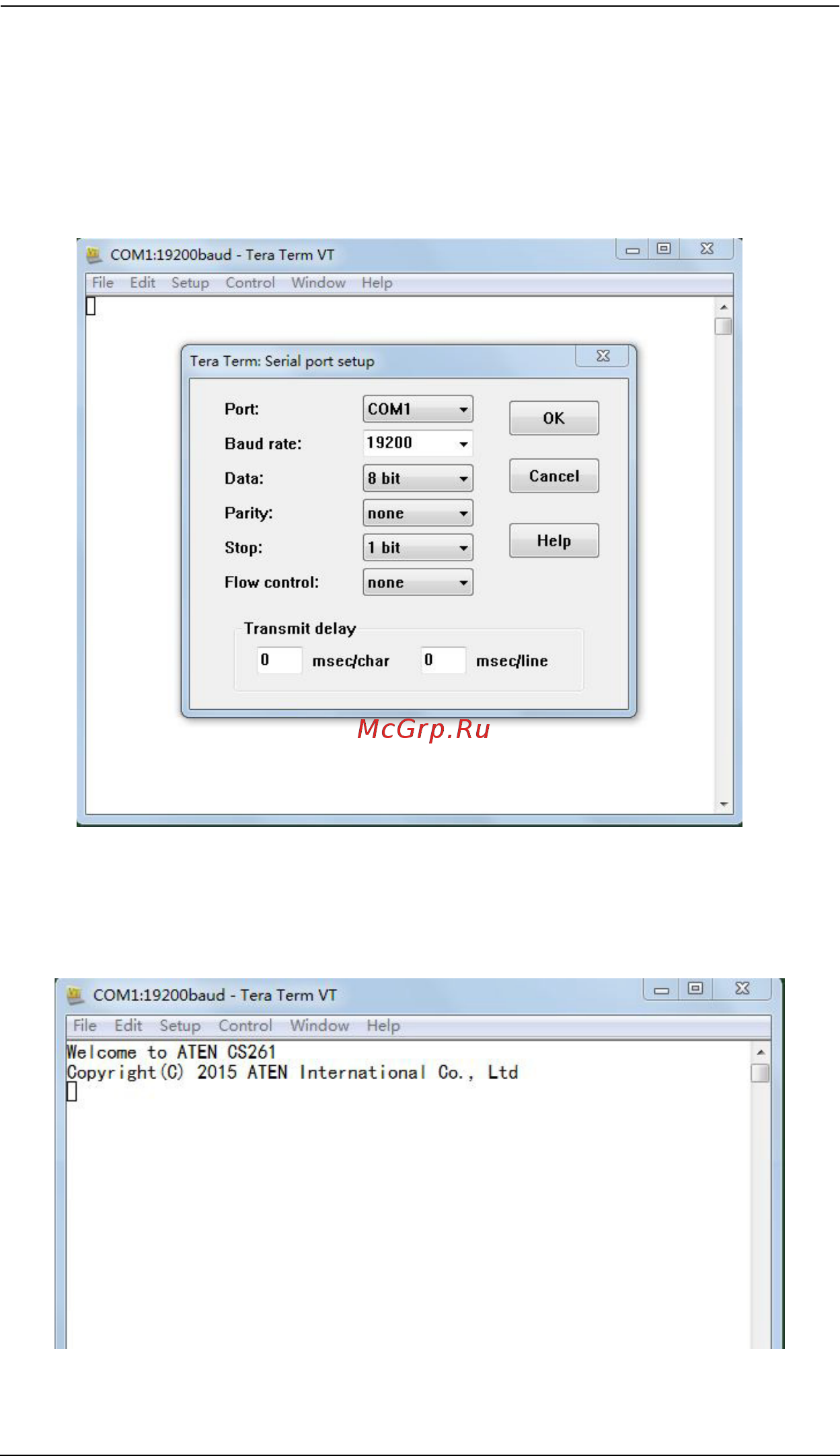 Aten CS261 [5/22] Console login hyperterminal