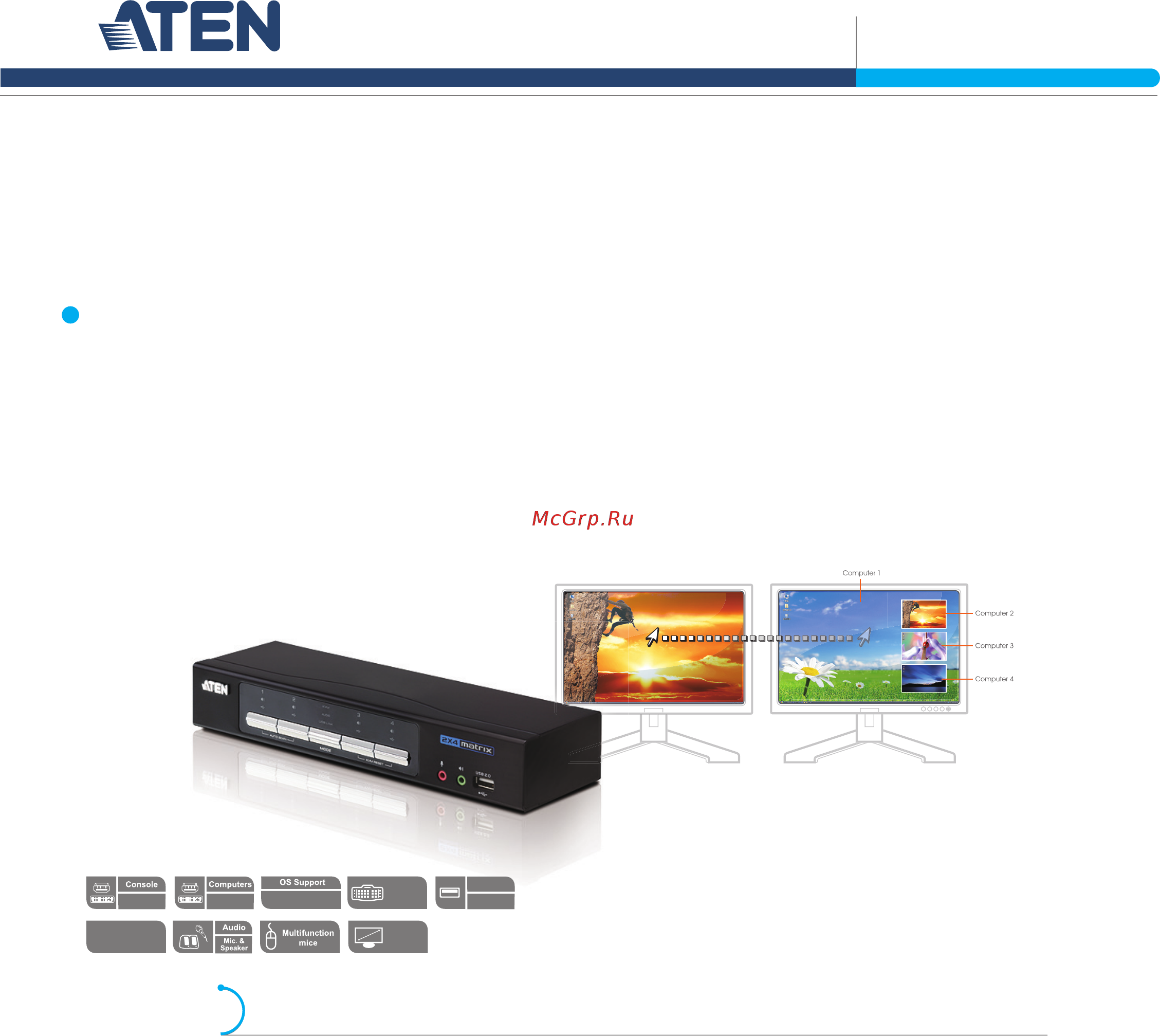 Aten CM0264 Описание и спецификации продукта онлайн