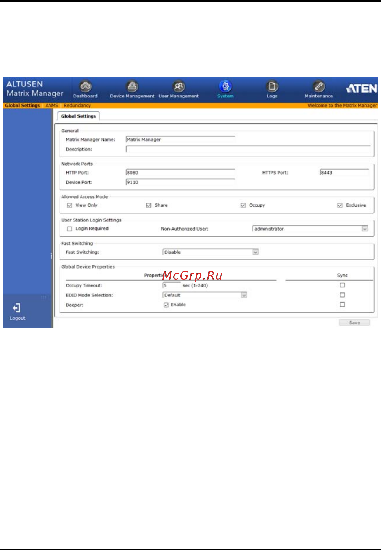 Aten KE6900 [134/222] System