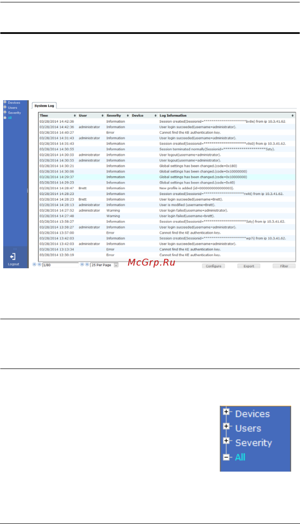 Aten KE6900 [148/222] System log