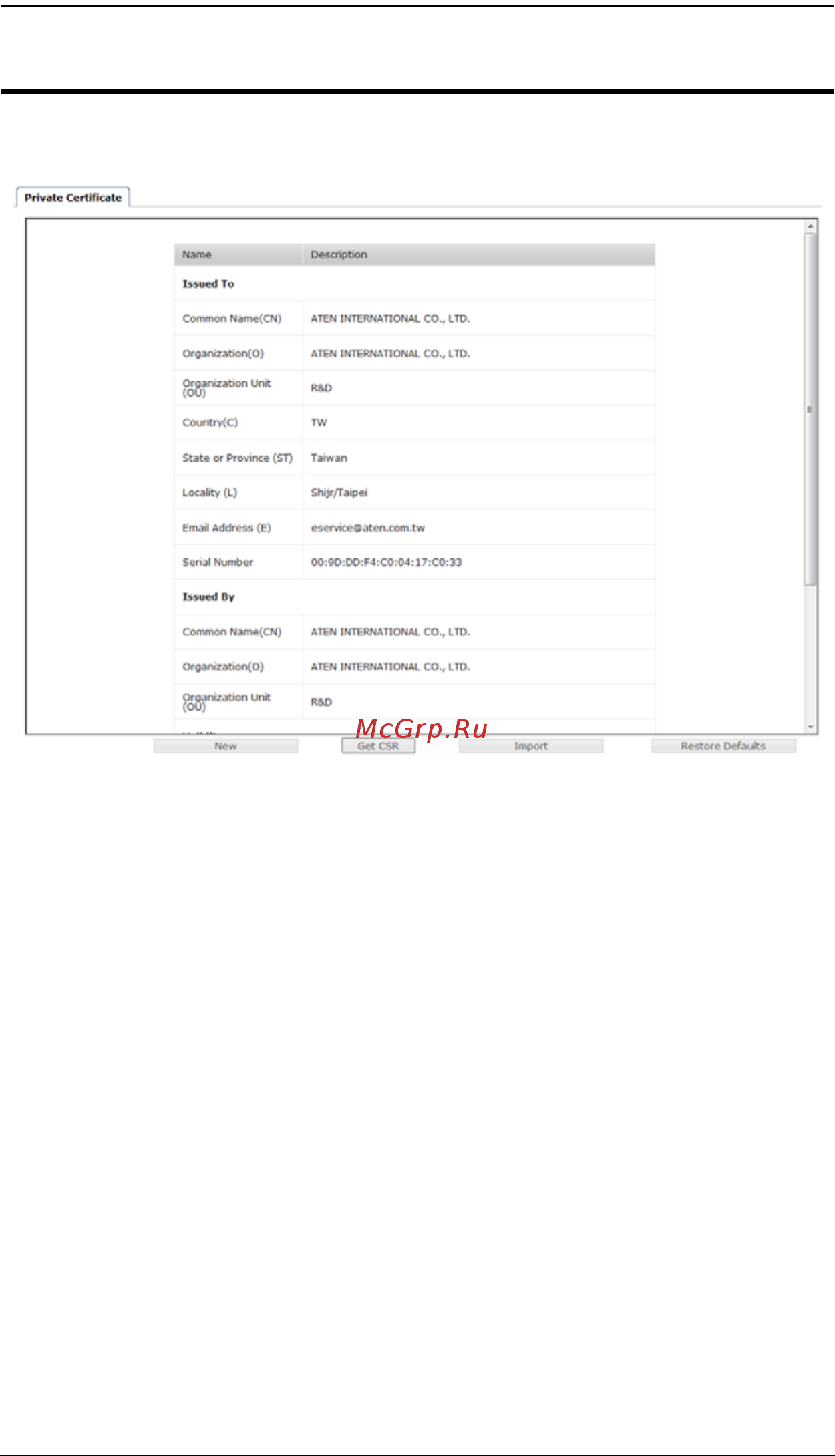 Aten KE6900 [156/222] Certificates