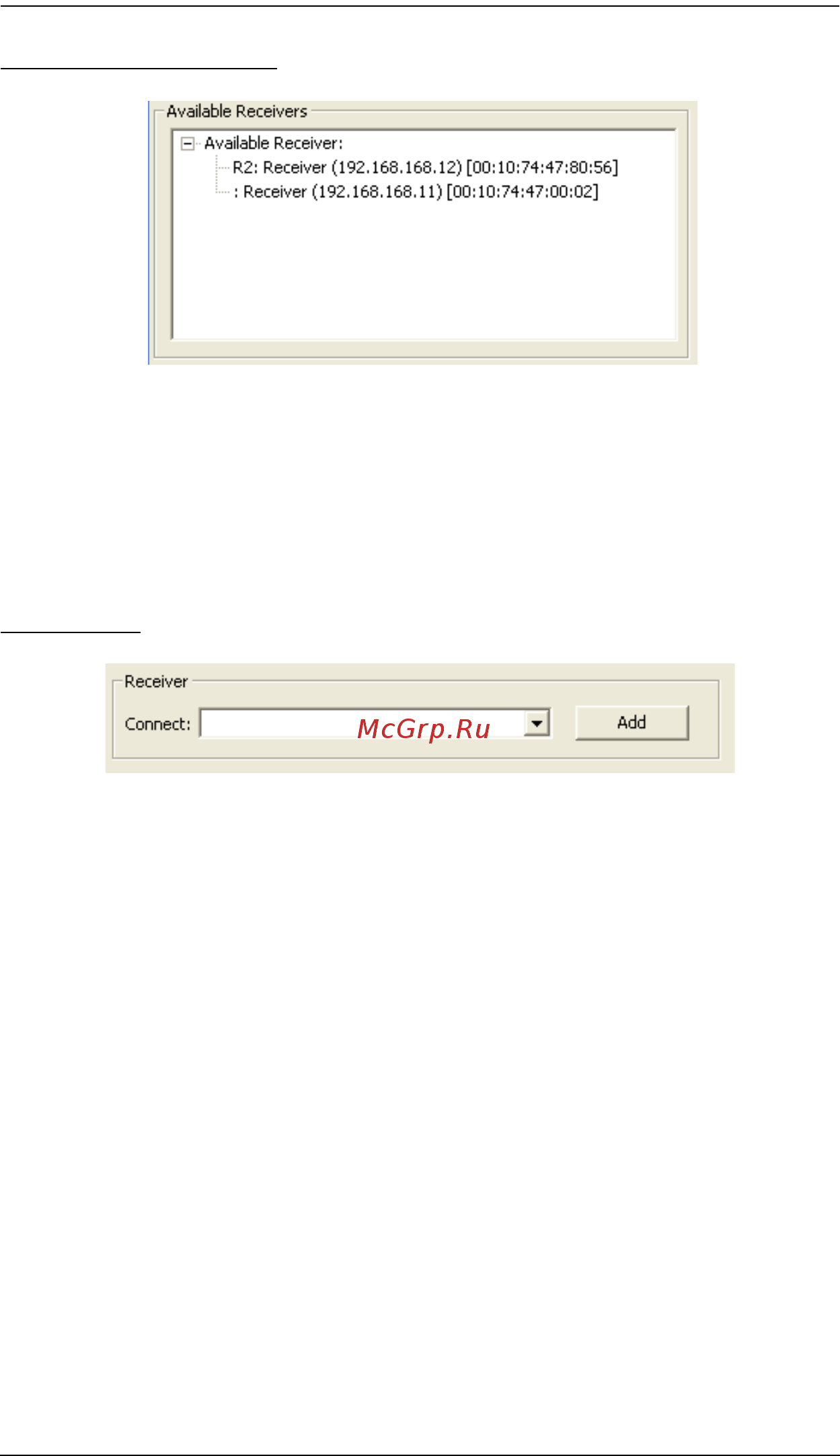Aten CE790 [6/8] Available receivers