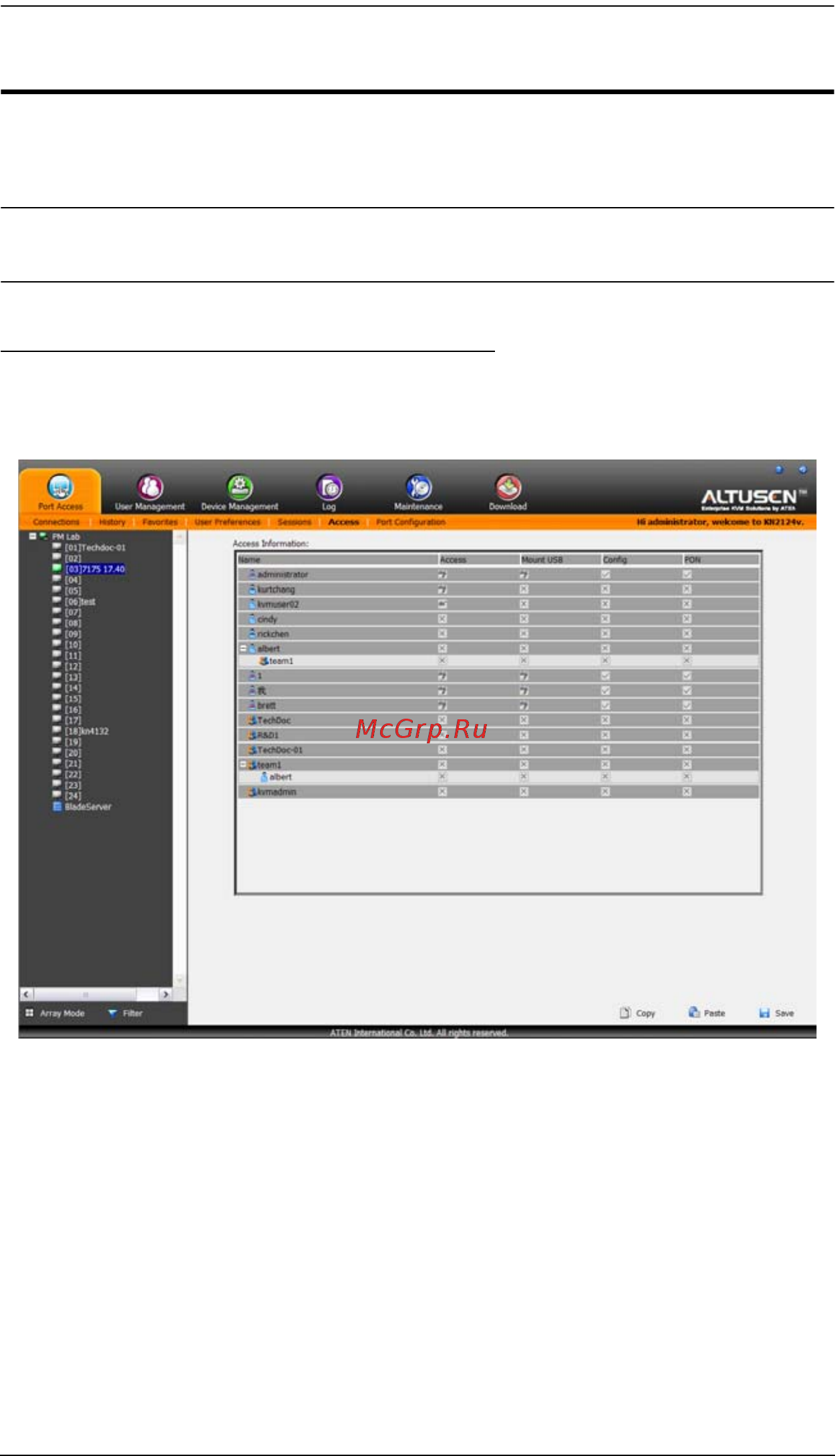 Aten KN8164V [140/307] Access