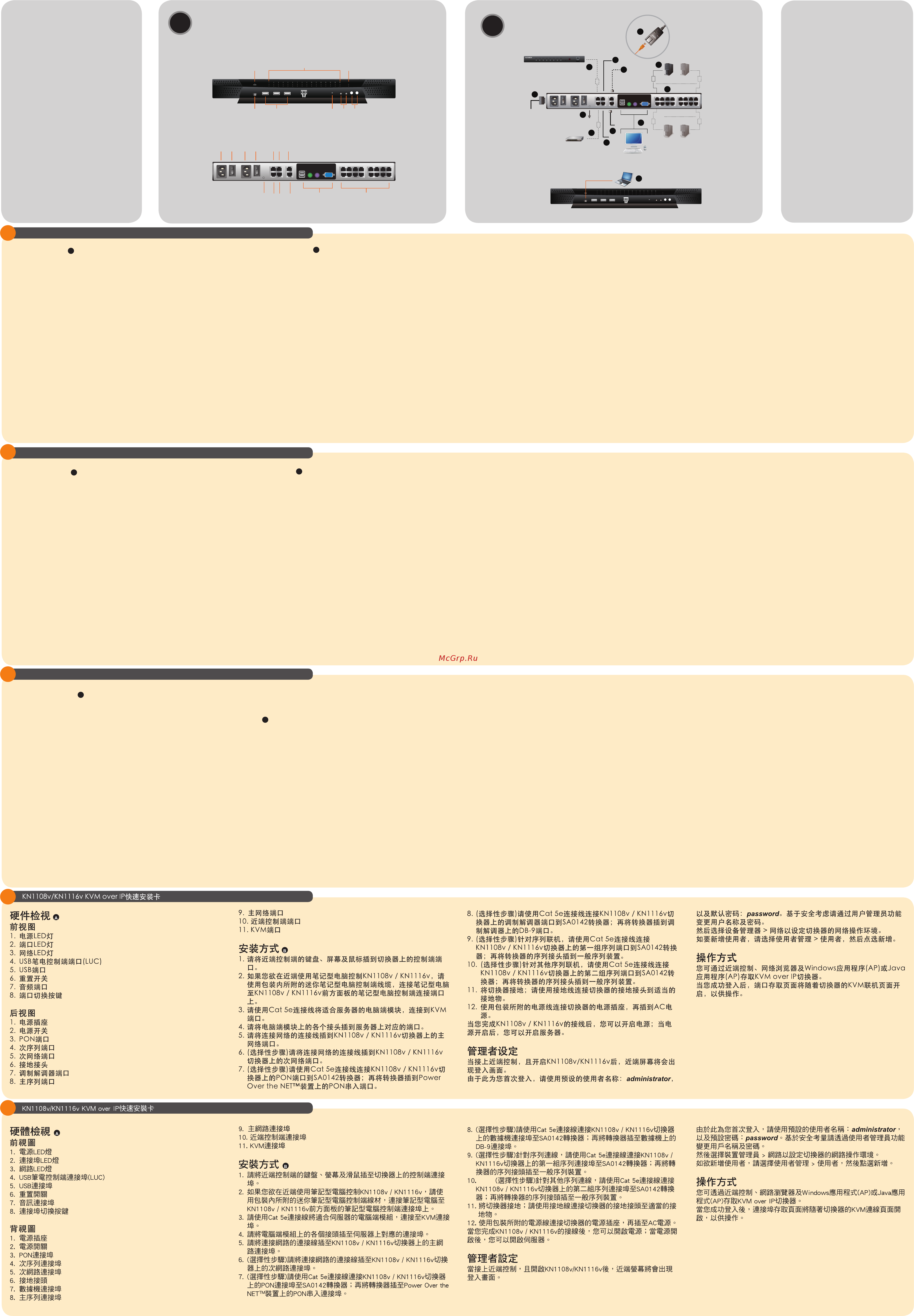 Aten KN1108v [2/2] Conﬁ gurazione da parte dell amministratore