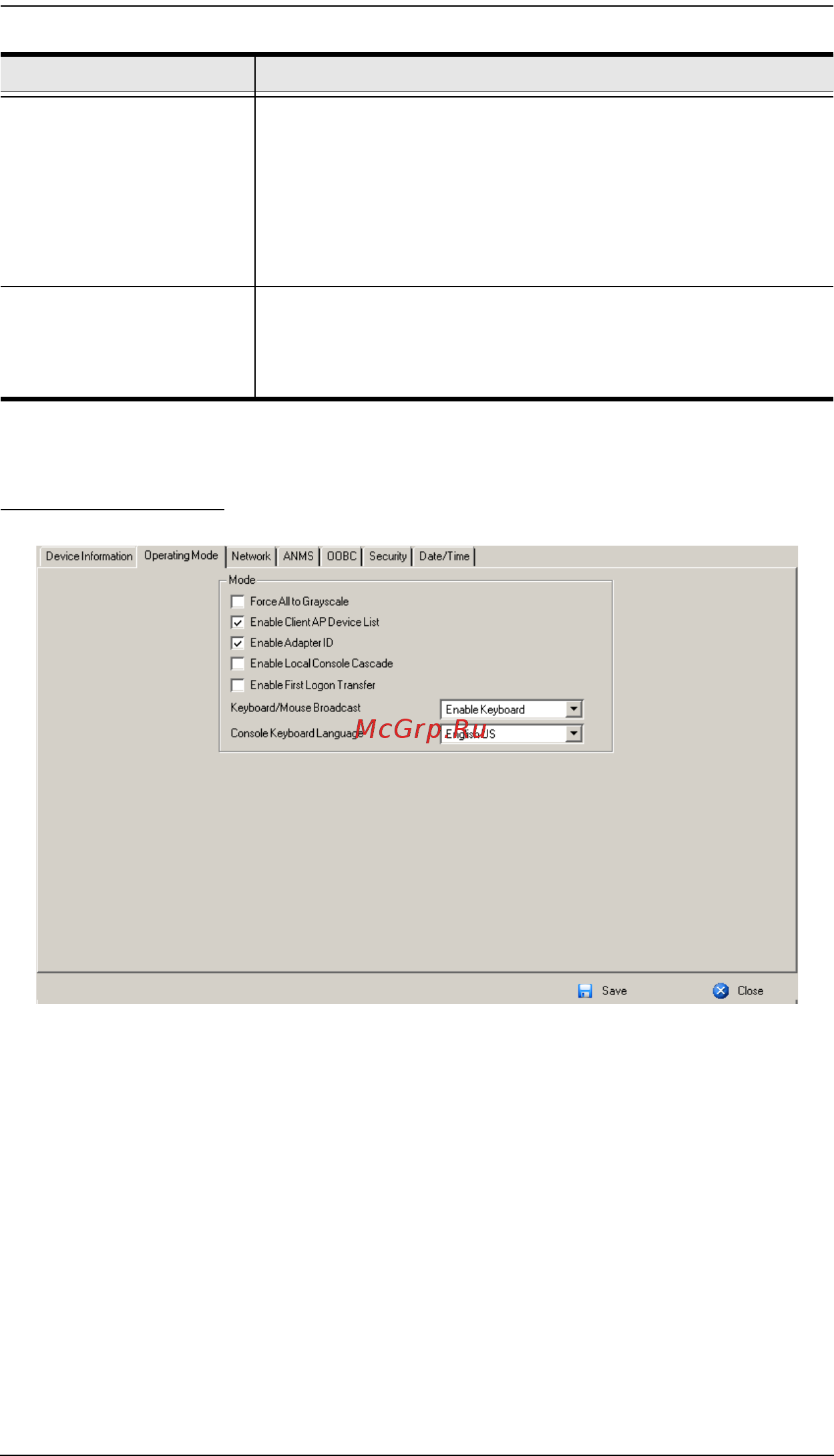 Aten KN2132v [181/316] Operating mode