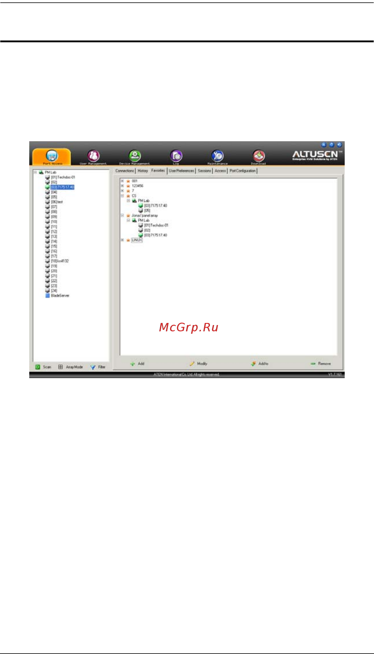 Aten KN2132 [143/362] Favorites избранное