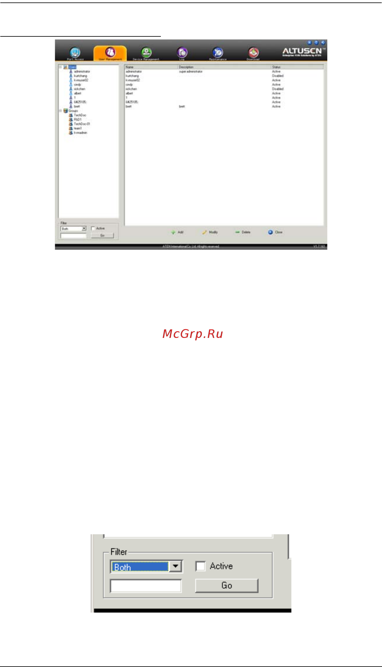 Aten KN2132 [172/362] Интерфейс приложения