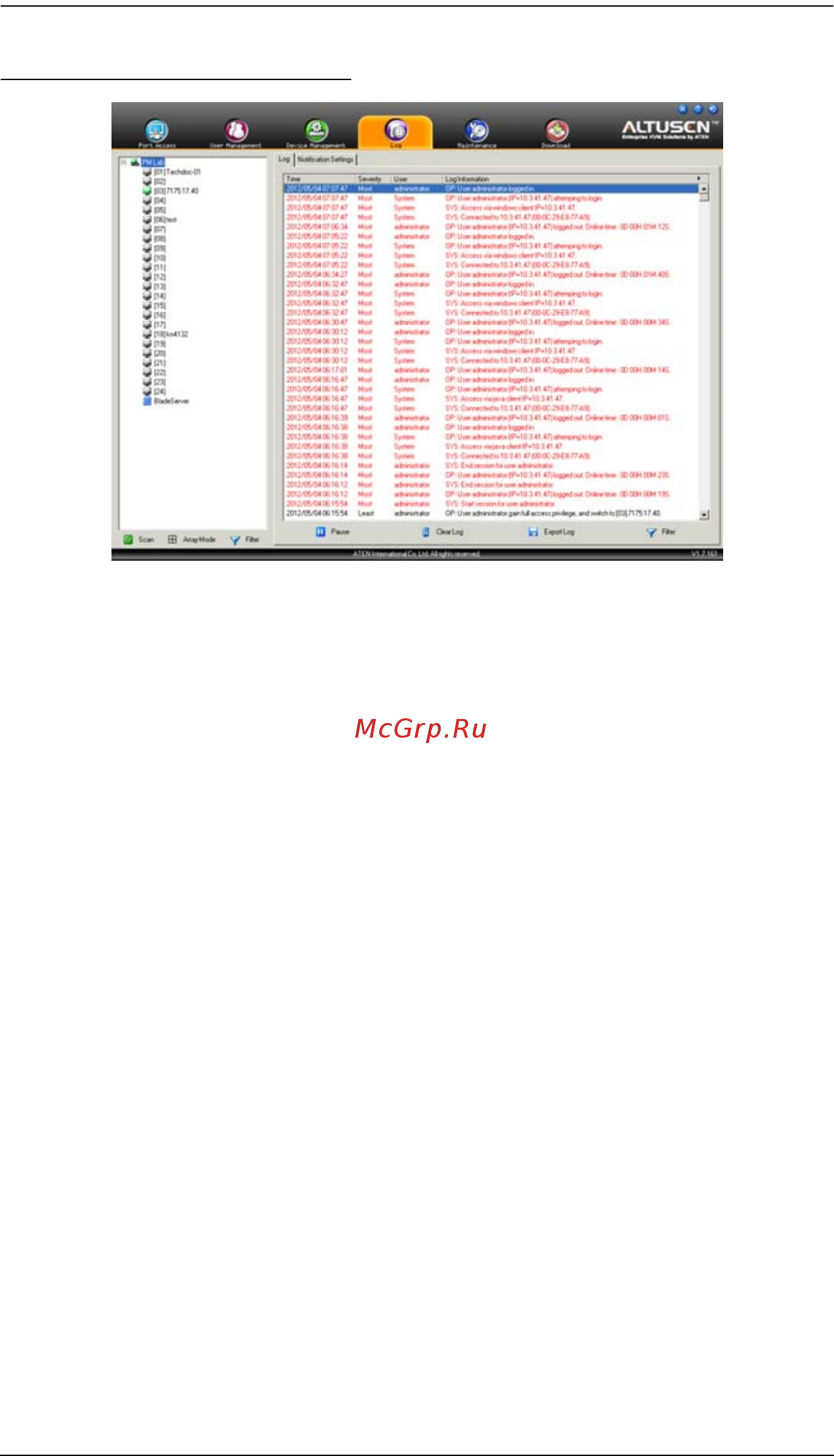 Aten KN2132 [242/362] Интерфейс приложения