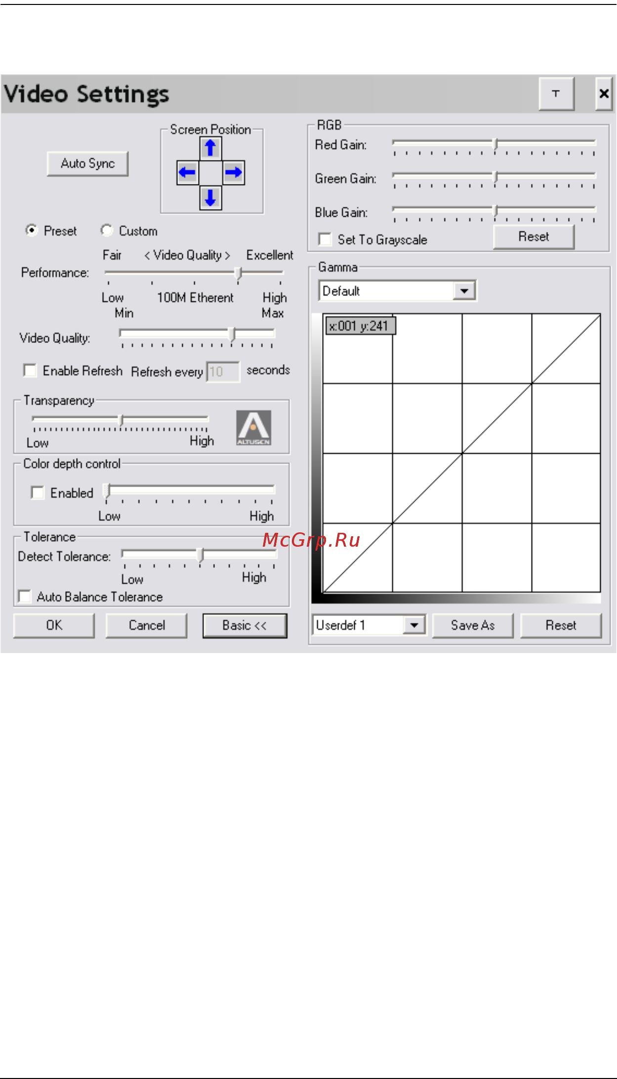 Aten KN2132 [97/362] Advanced video settings дополнительные настройки видео