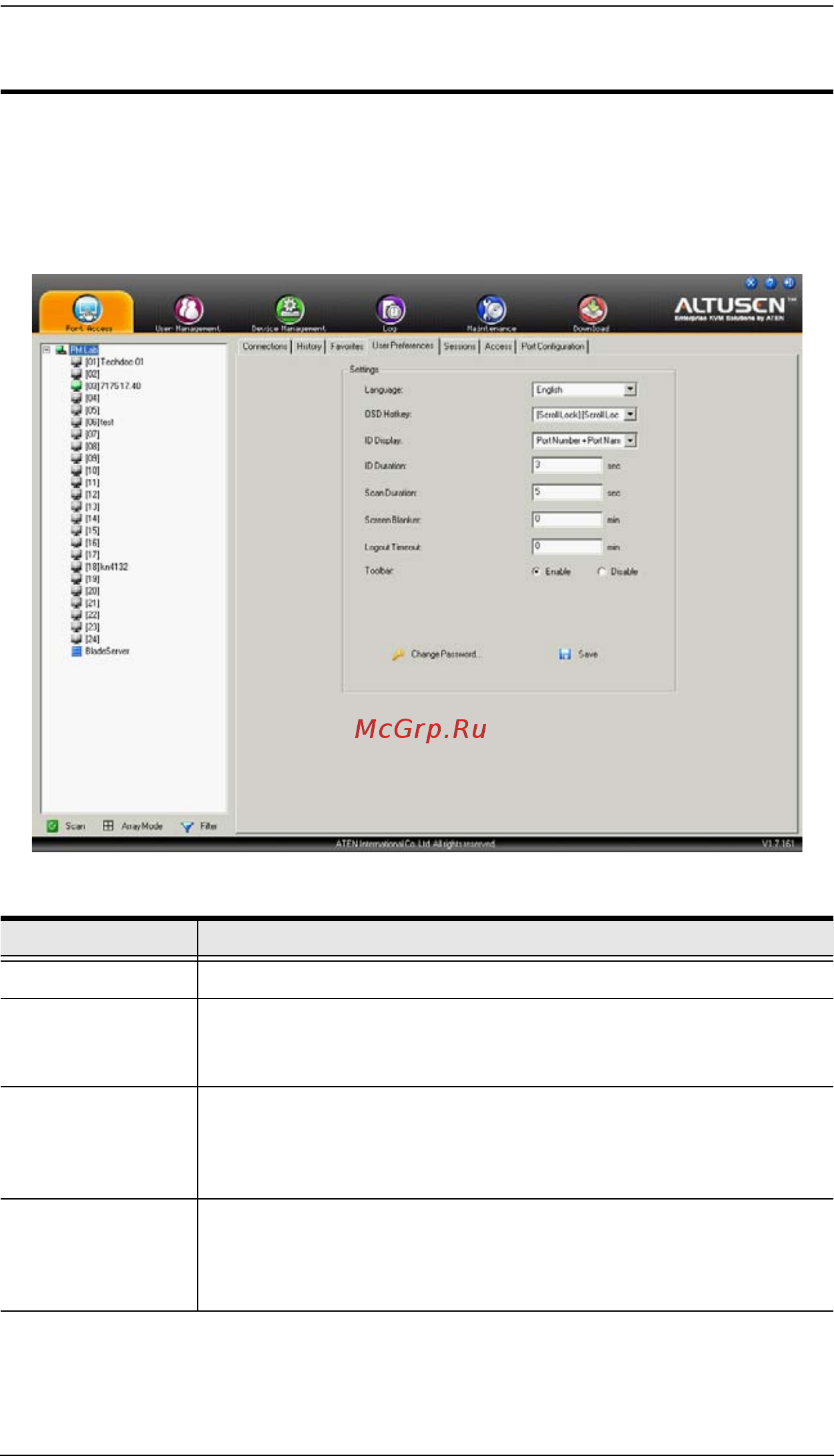 Aten KN2124VA [123/287] User preferences
