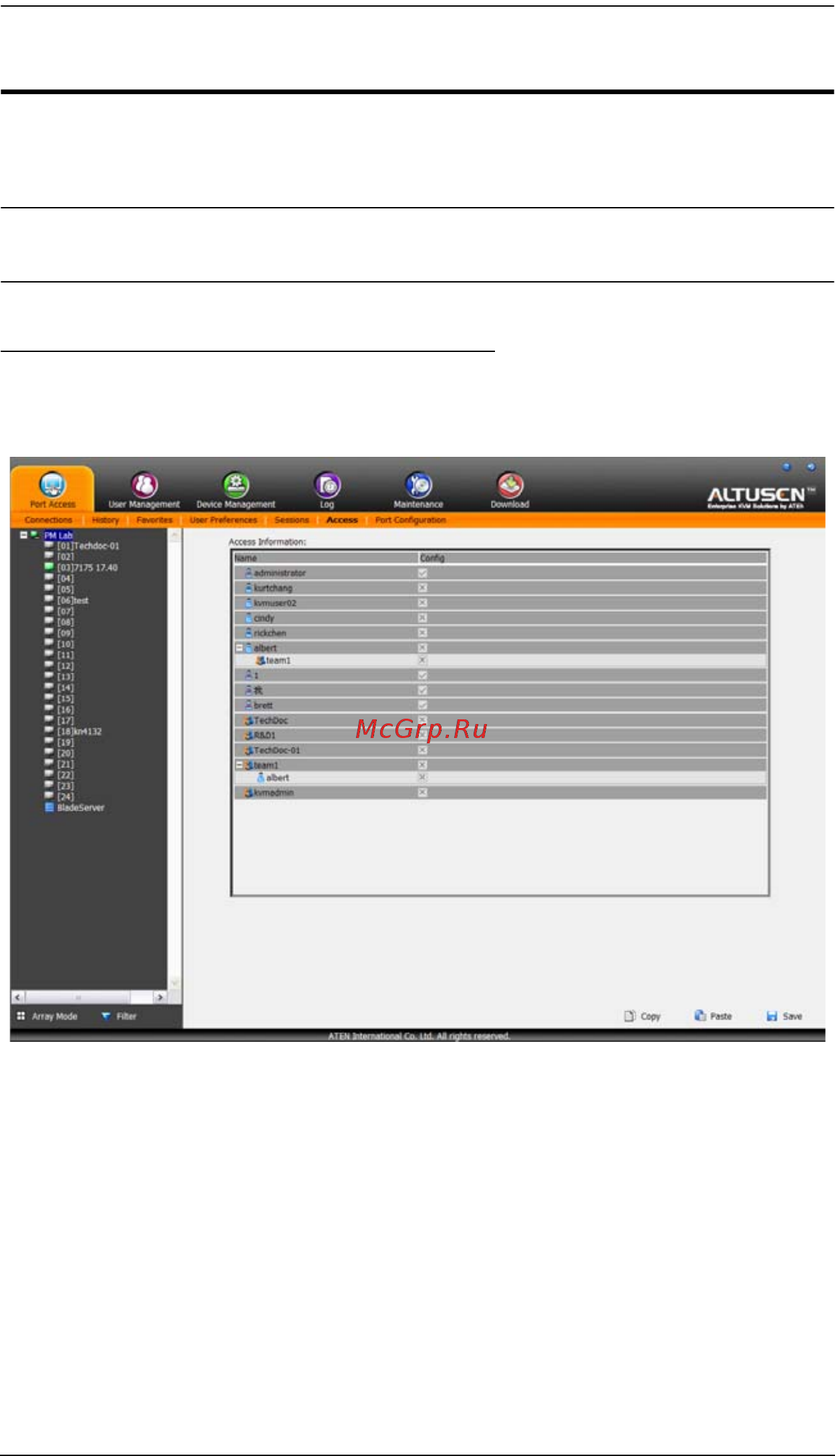 Aten KN2124VA [126/287] Access