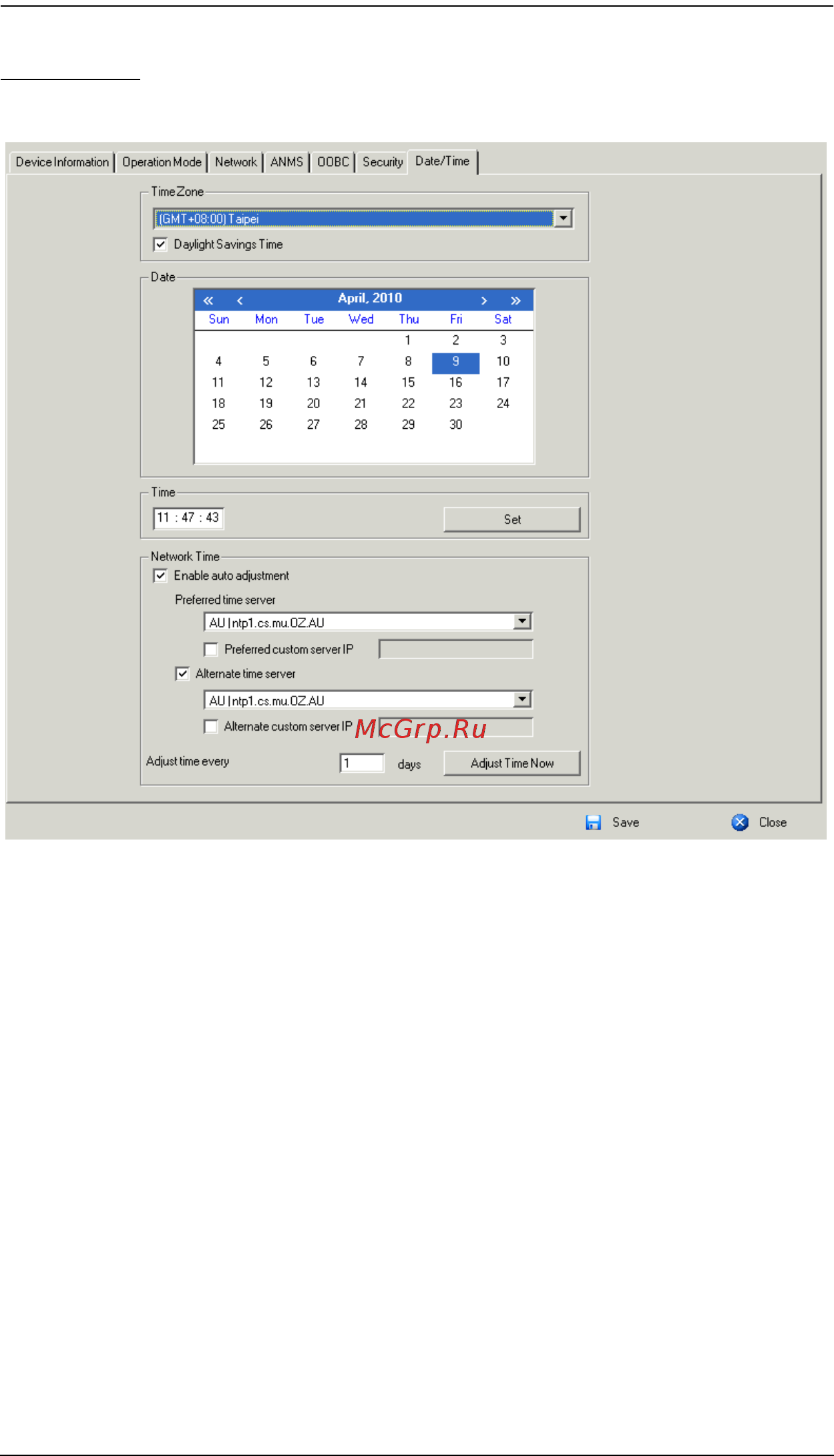Aten KN2124VA [187/287] Date time