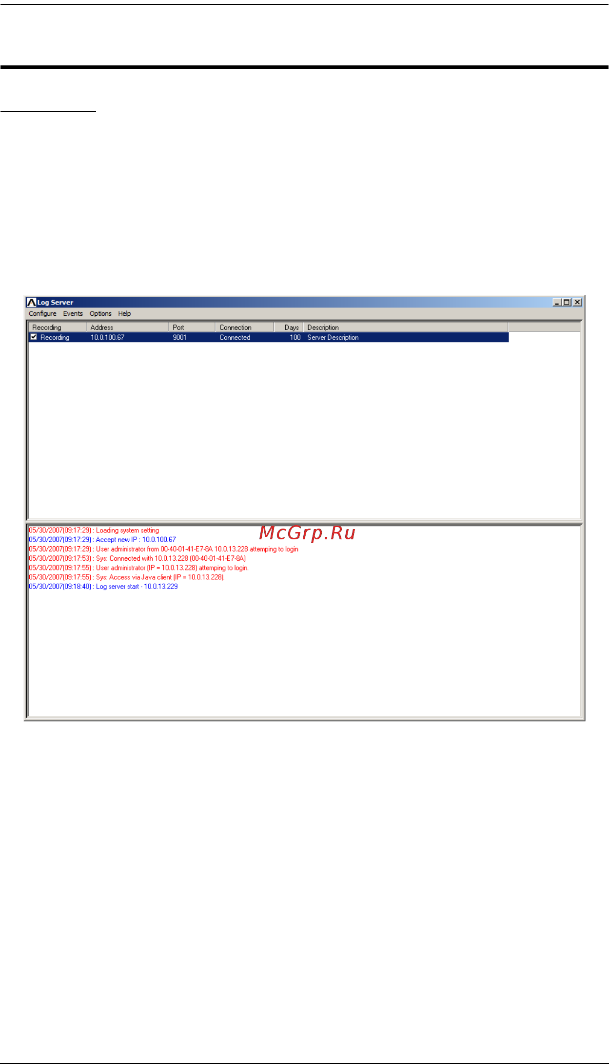 Aten KH1516i [135/176] The log server main screen