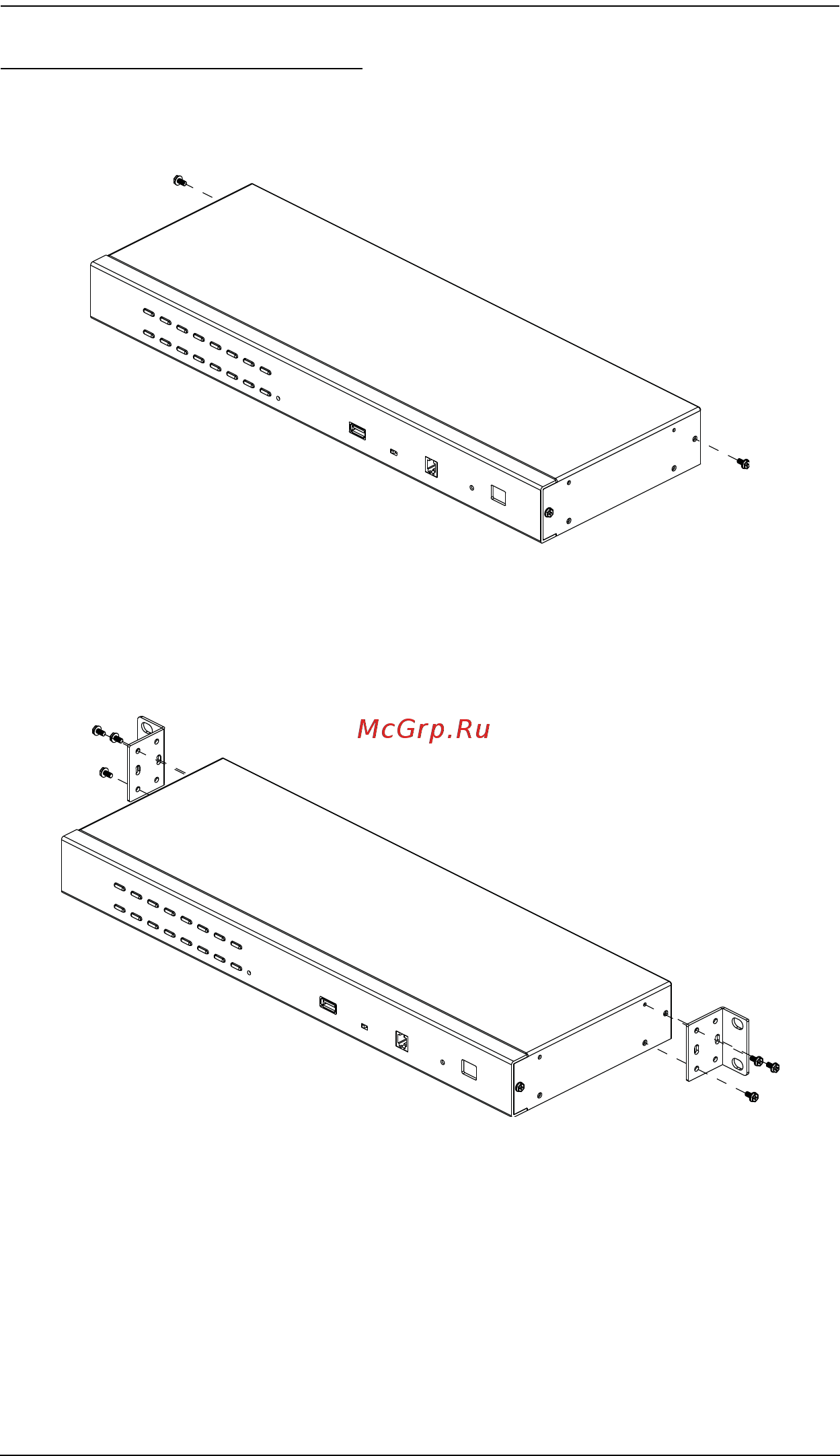 Aten CS1708A [26/86] Монтаж в стойке сзади
