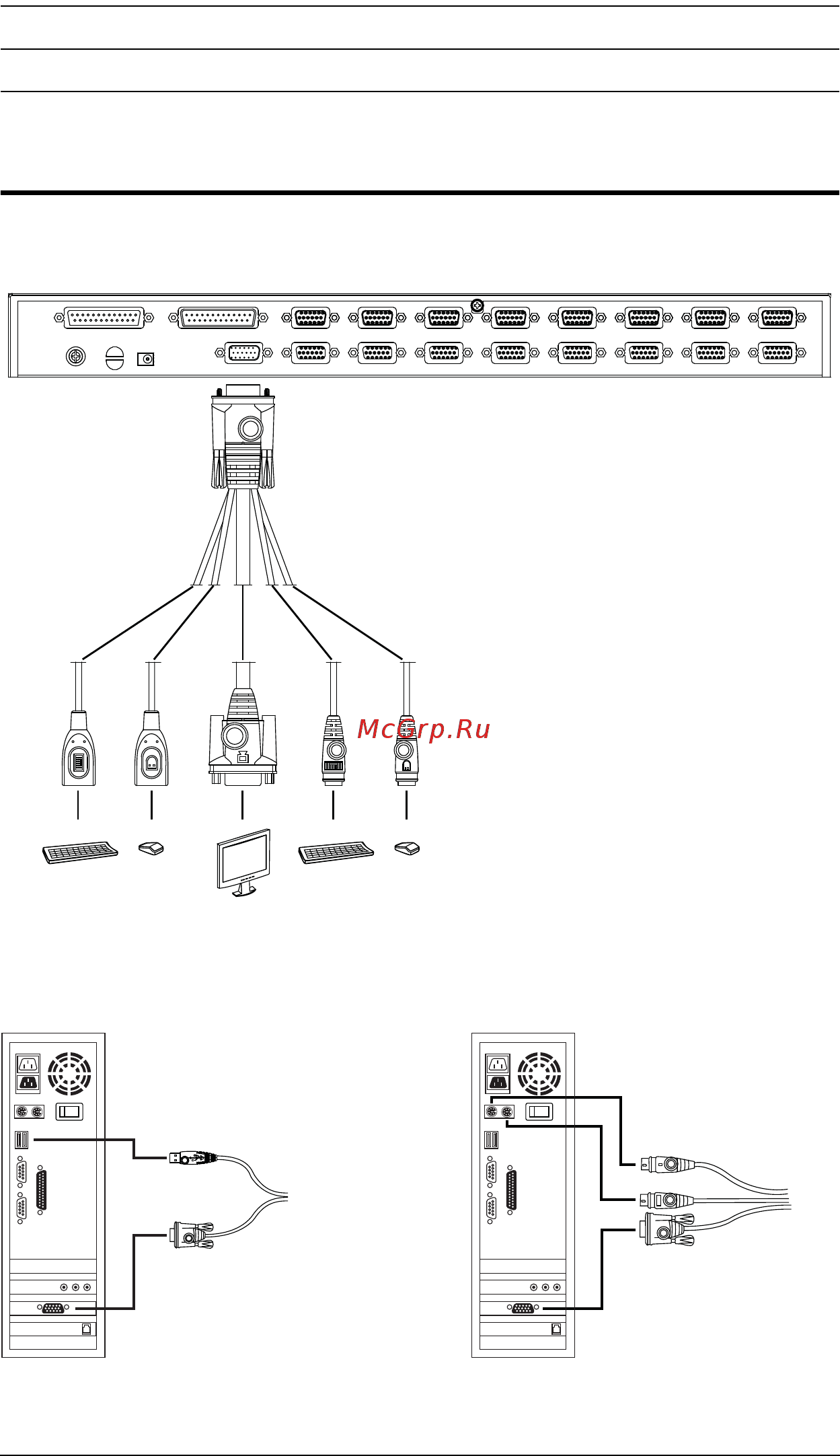 Aten CS1708A [30/86] Схемы подключения кабелей