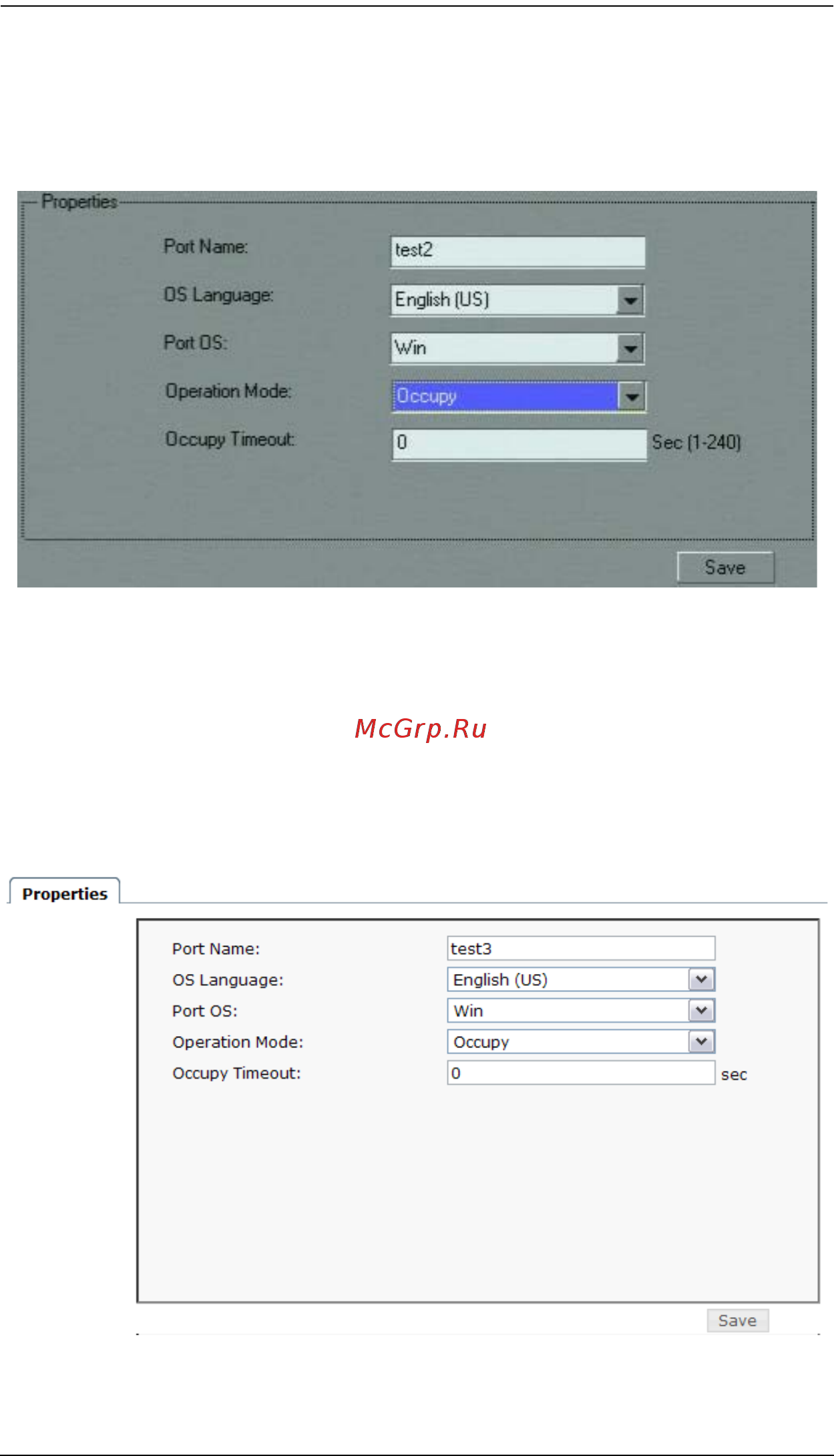 Aten KM0532 [168/256] Интерфейс браузера port properties свойства порта