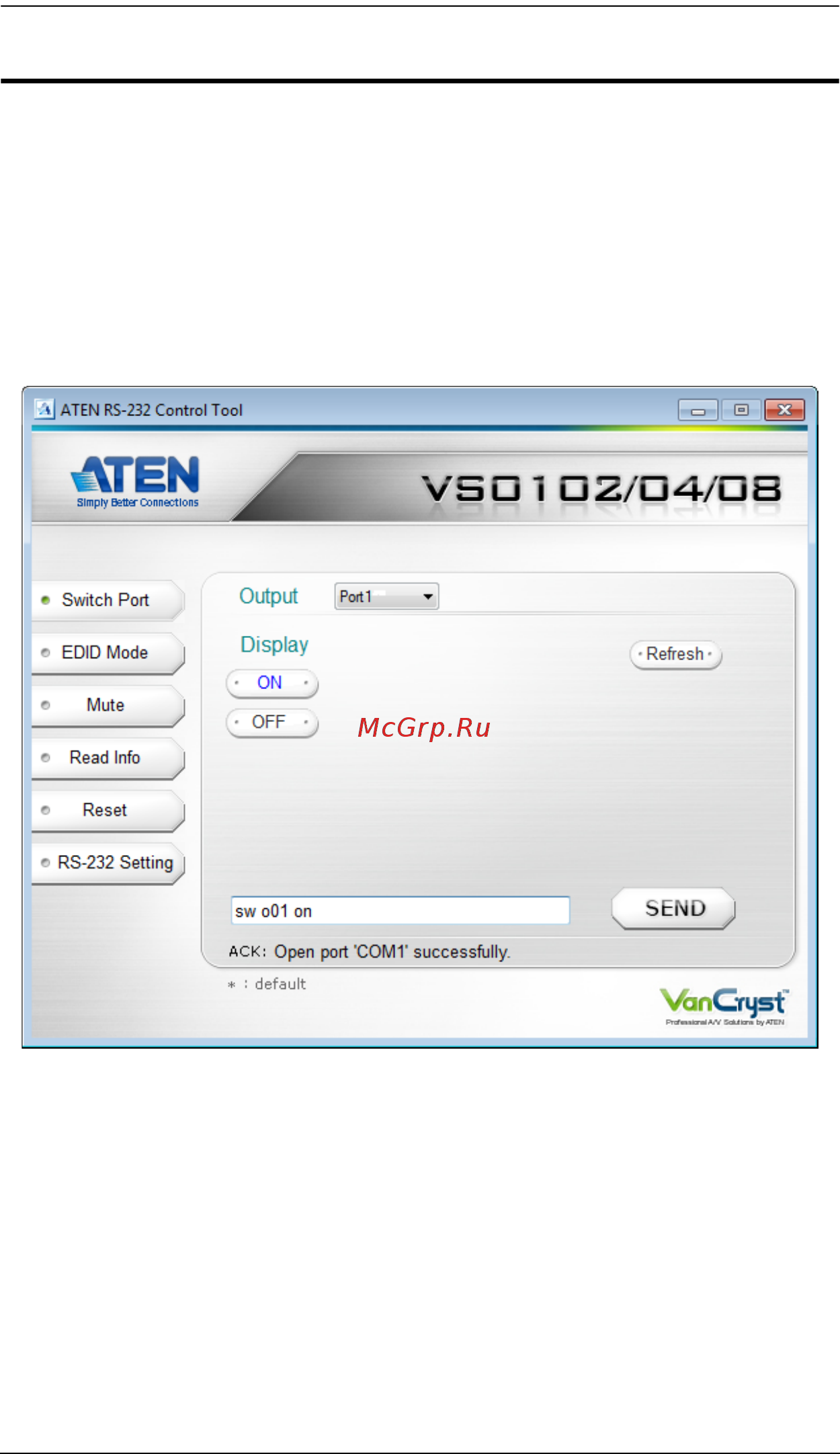 Aten VS0102 [8/25] Gui main page