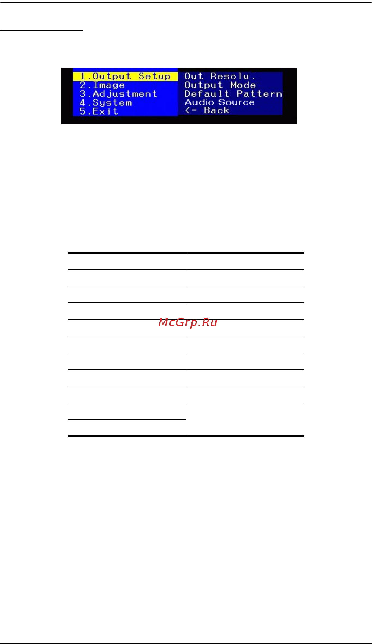 Aten VC182 [18/33] Output setup
