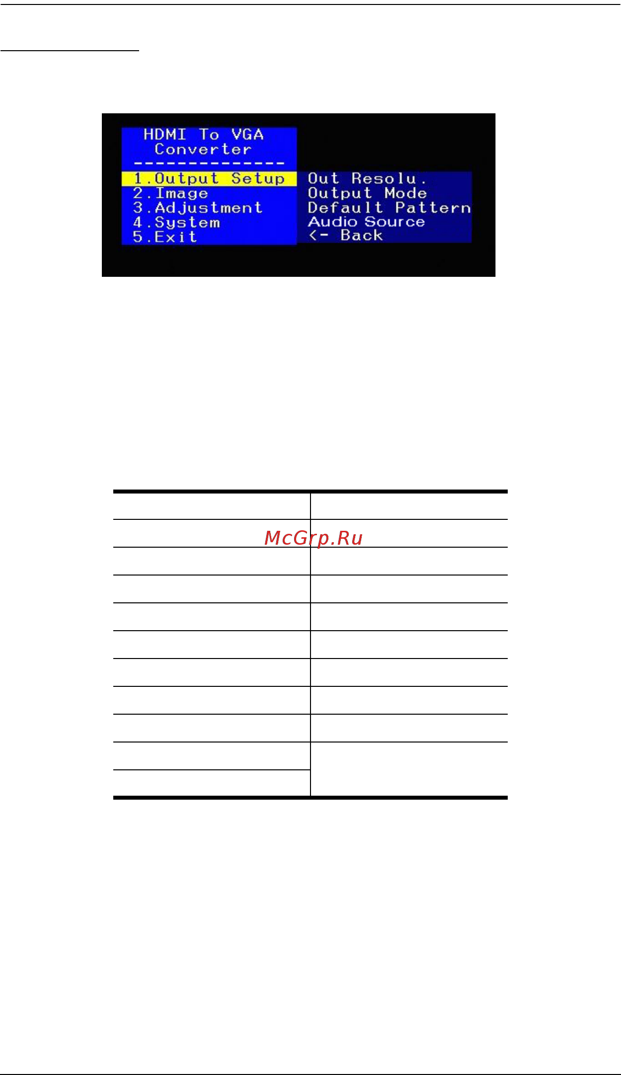 Aten VC812 [18/33] Output setup