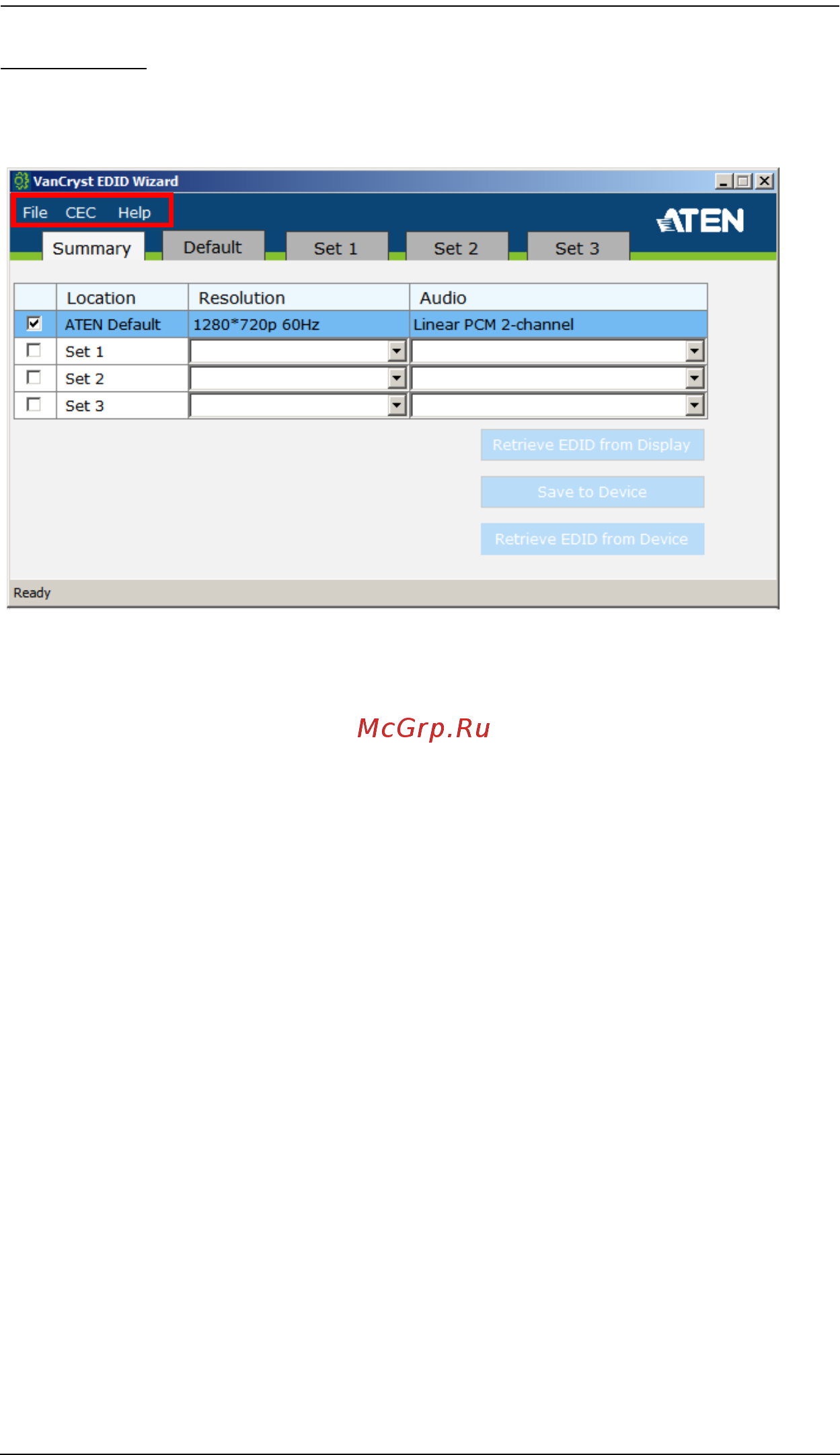 Aten VC080 [19/39] Main page