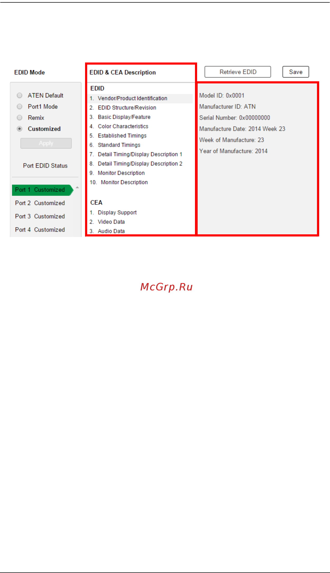 Aten VM3404H Руководство пользователя онлайн [76/114] 175313
