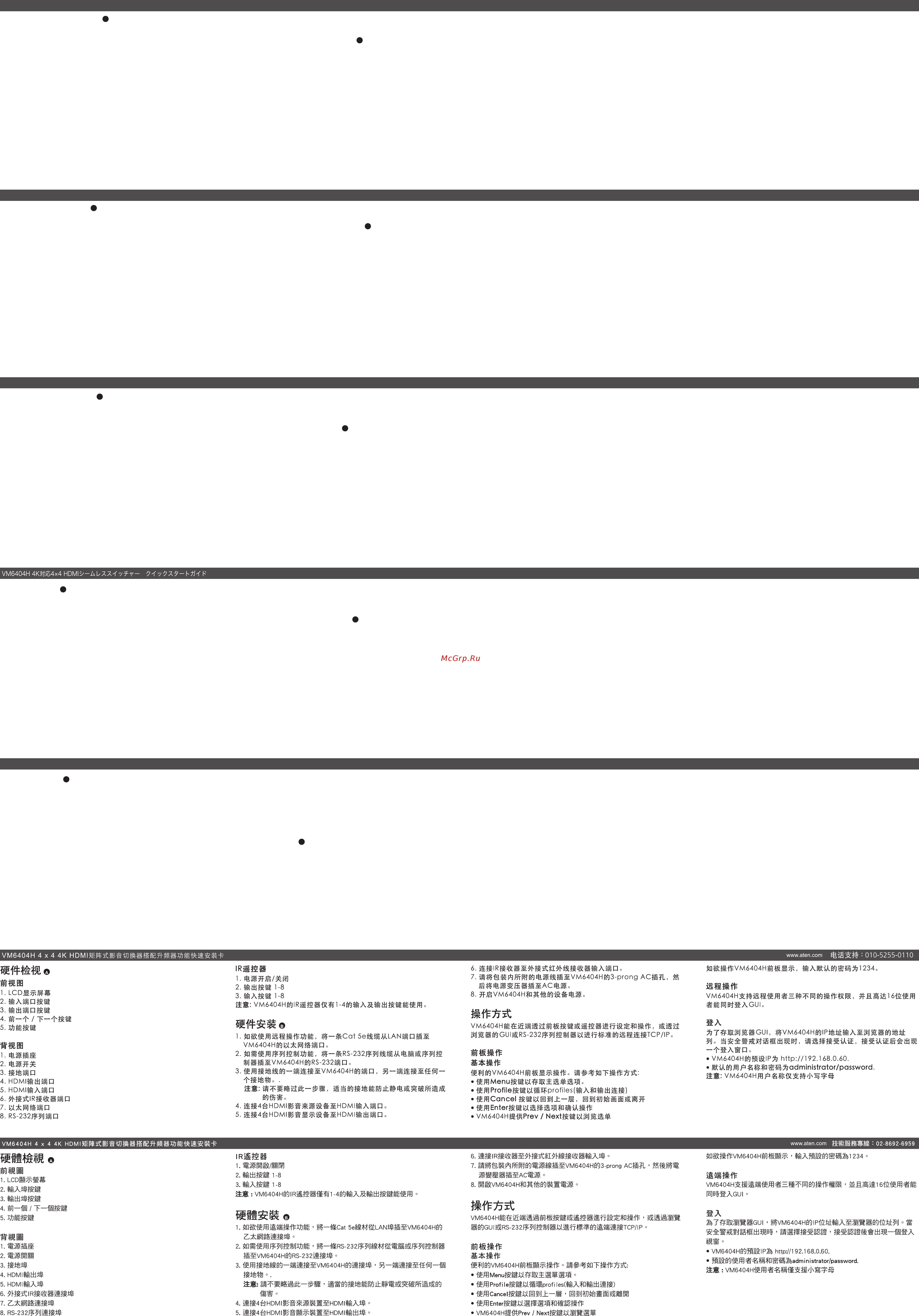 Aten VM6404H [2/2] Instalação de hardware