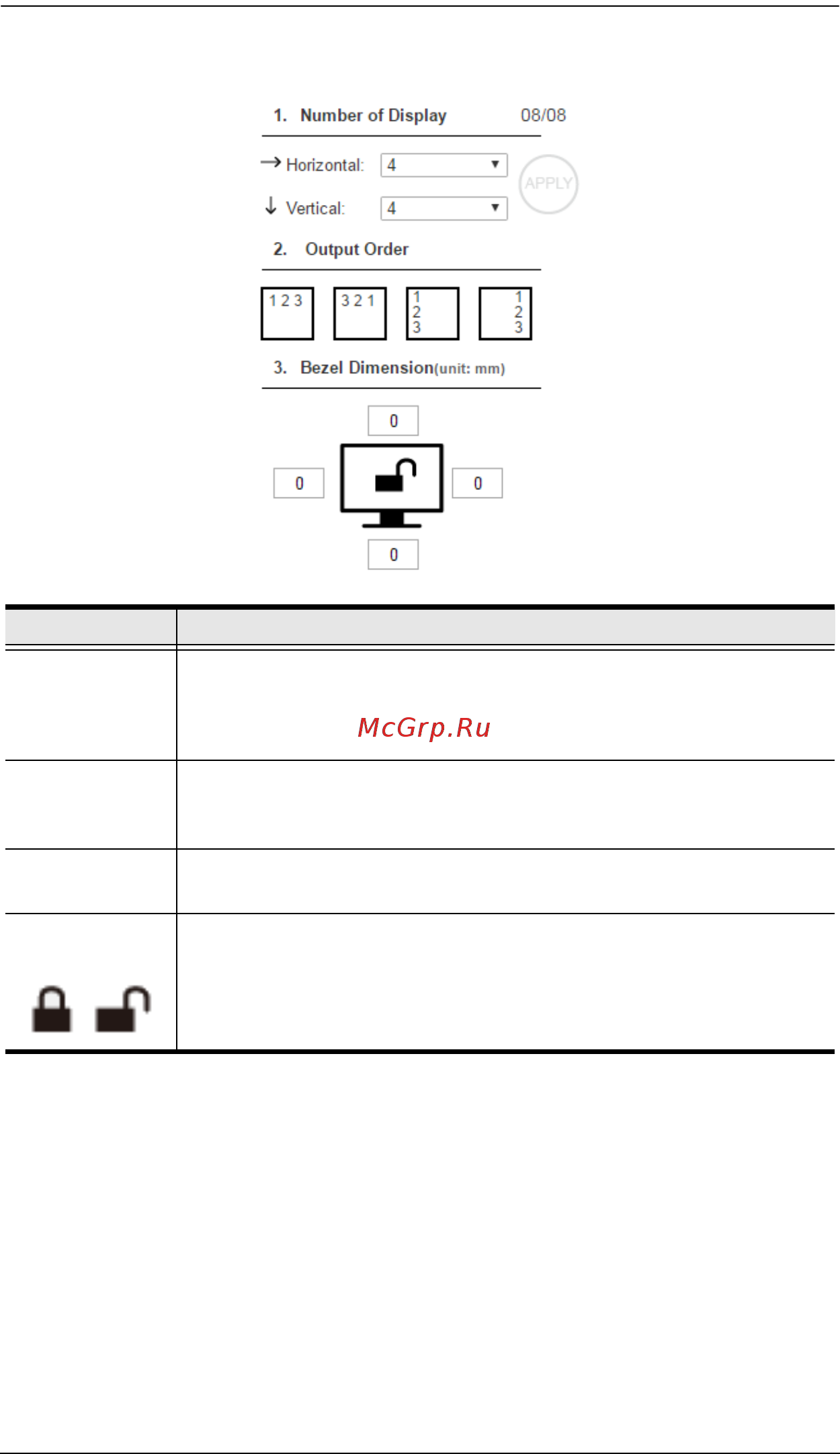Aten VM5808H [60/118] Number of displays bezel dimensions