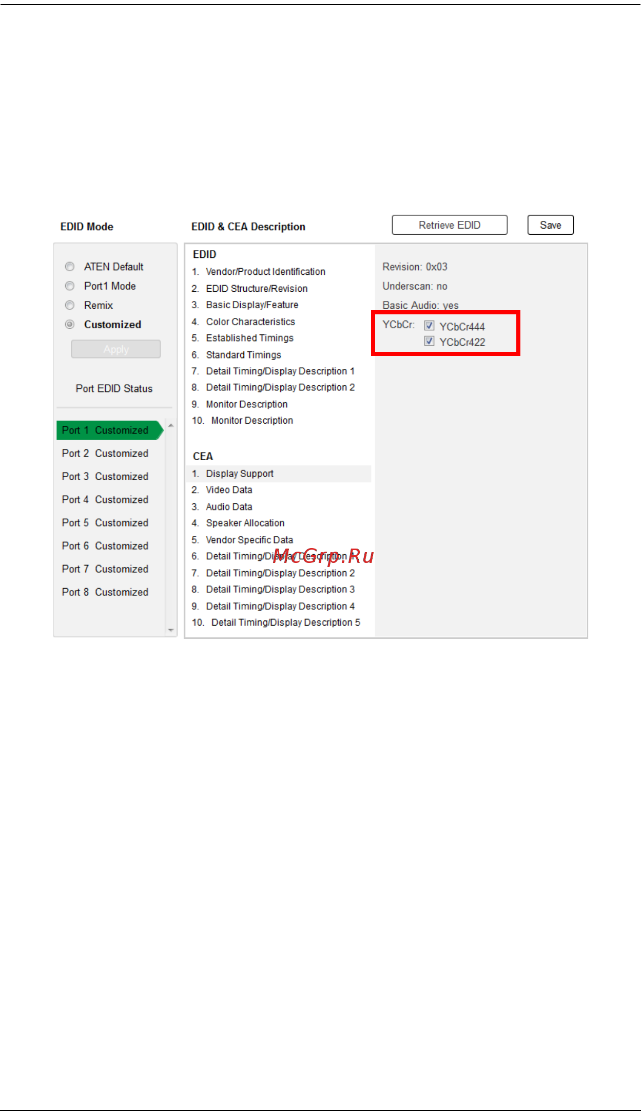 Aten VM5808H [81/118] Cea settings