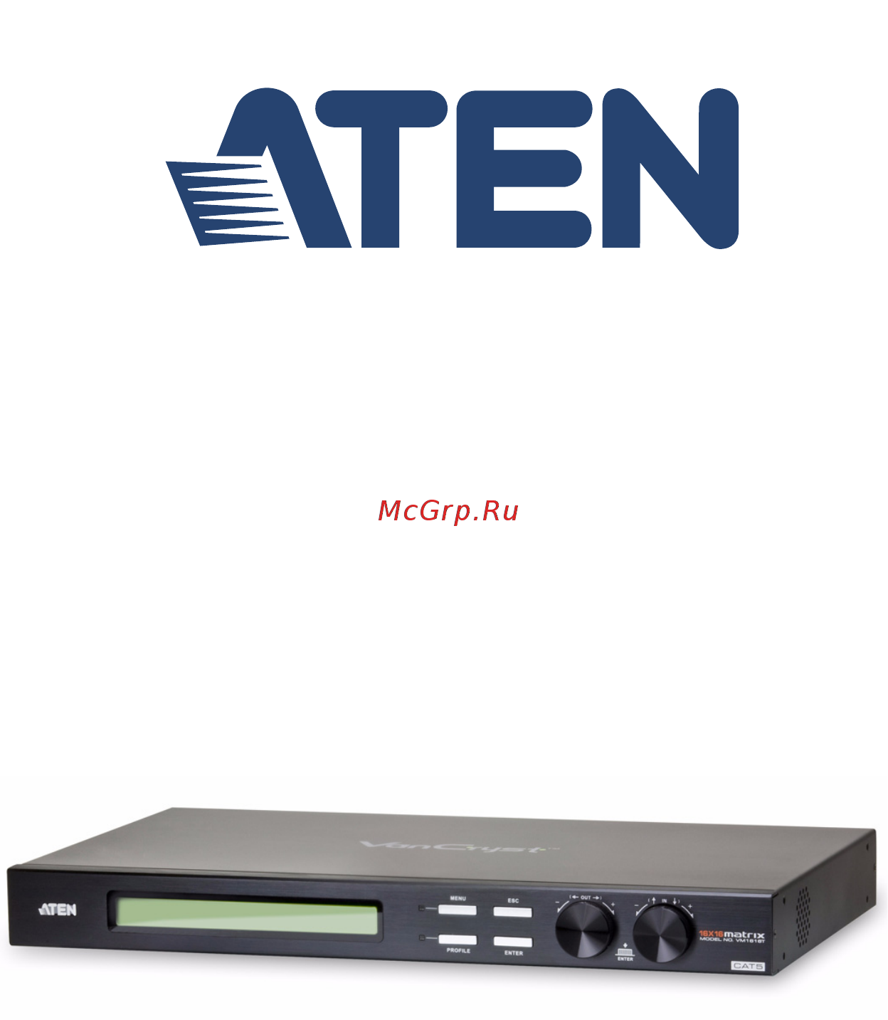 Aten VM1616T Руководство пользователя онлайн